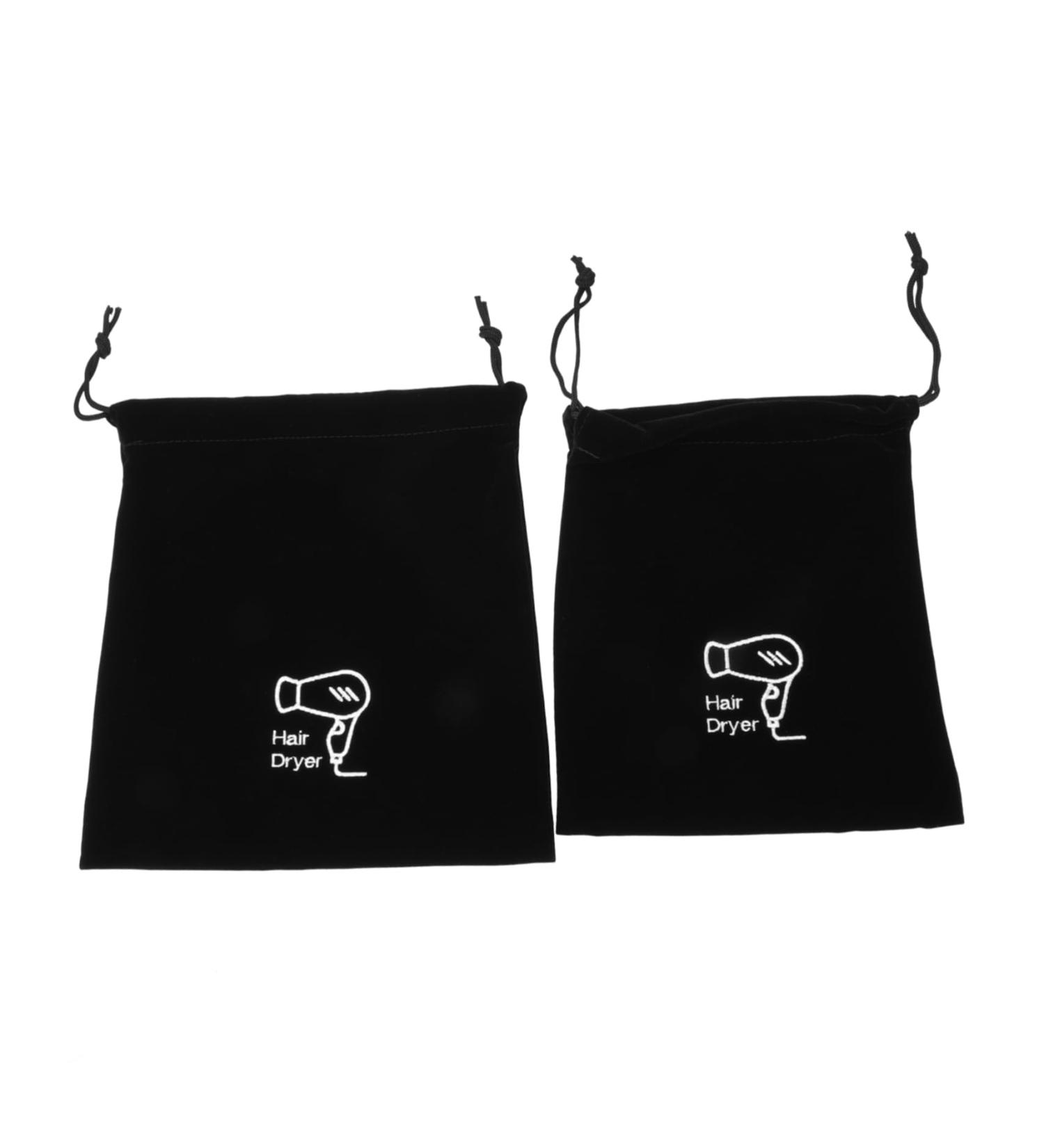 HAPINARY 10 Pcs Storage Bag Cotton Drawstring Bags Straightener Drawstring Bag Hair Dryer Velvet Black - Buy Online on SooperMarket.com