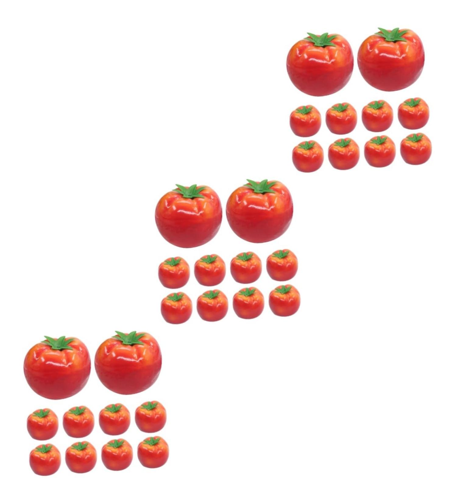 Warmhm 30 Pcs Imitation Tomato Artificial Lifelike Tomato Faux Plants Fake Tomato Prop Small Tomato Prop Artificial Plants Cherry Tomatoes Home Decor Pumpkin Decor Pillar Fake Apple Foam - Buy Online on SooperMarket.com