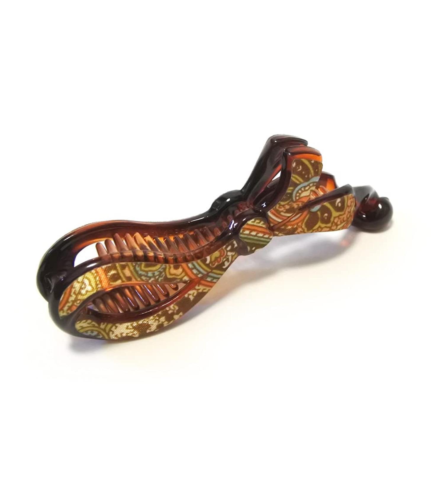 Meilliwish Noble Banana Hair Clip for Women - Brown | Elegant Wedding Accessory (H87) - Buy Online on SooperMarket.com