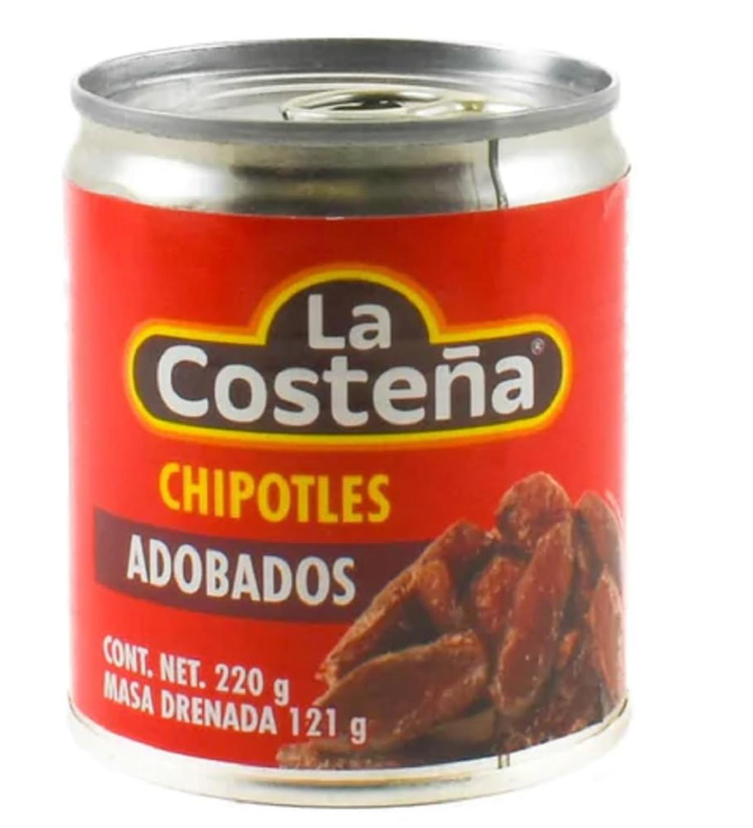 La Costena Chipotles Peppers in Adobo Sauce 220g (Pack of 1) - Buy Online on SooperMarket.com