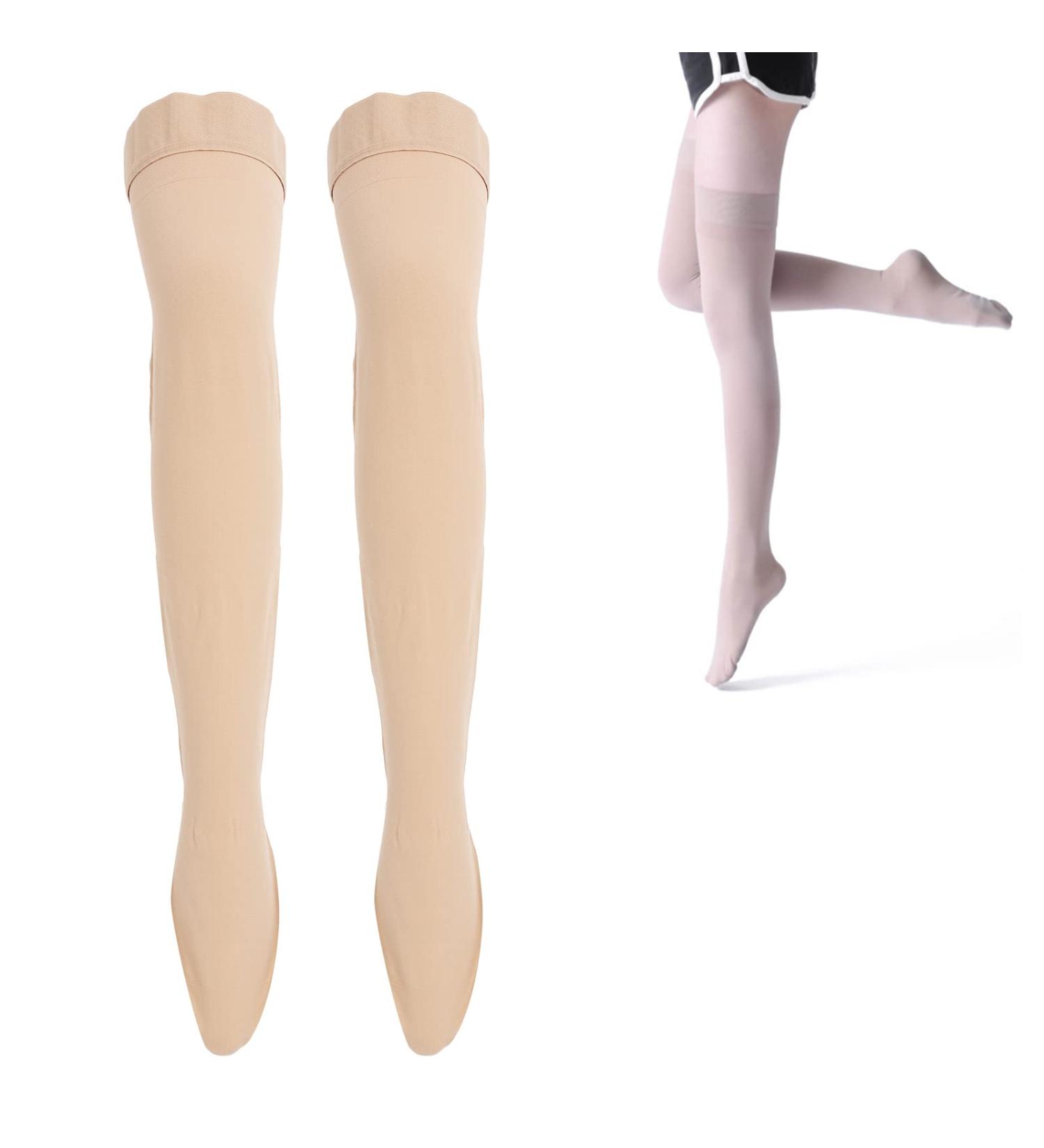 Thigh High Compression Stockings 23-32 mmHg Closed Toe Sports Compression for Varicose Veins | International Shipping - Buy Online on SooperMarket.com