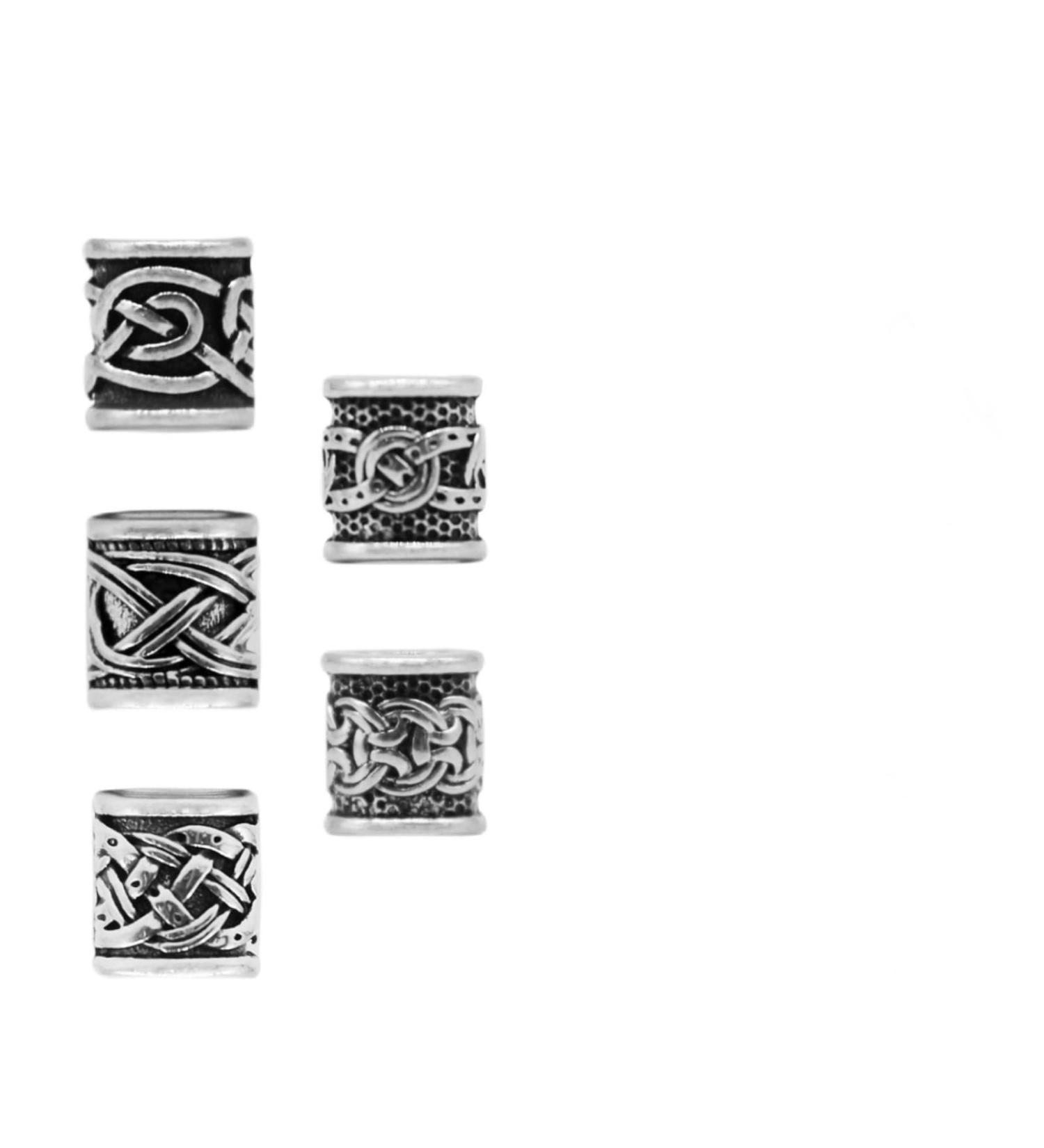 Buy 10pcs Viking Beard Pearls | Exquisite Dreadlock Hair Jewelry for Men | Durable DIY Accessories - Buy Online on SooperMarket.com