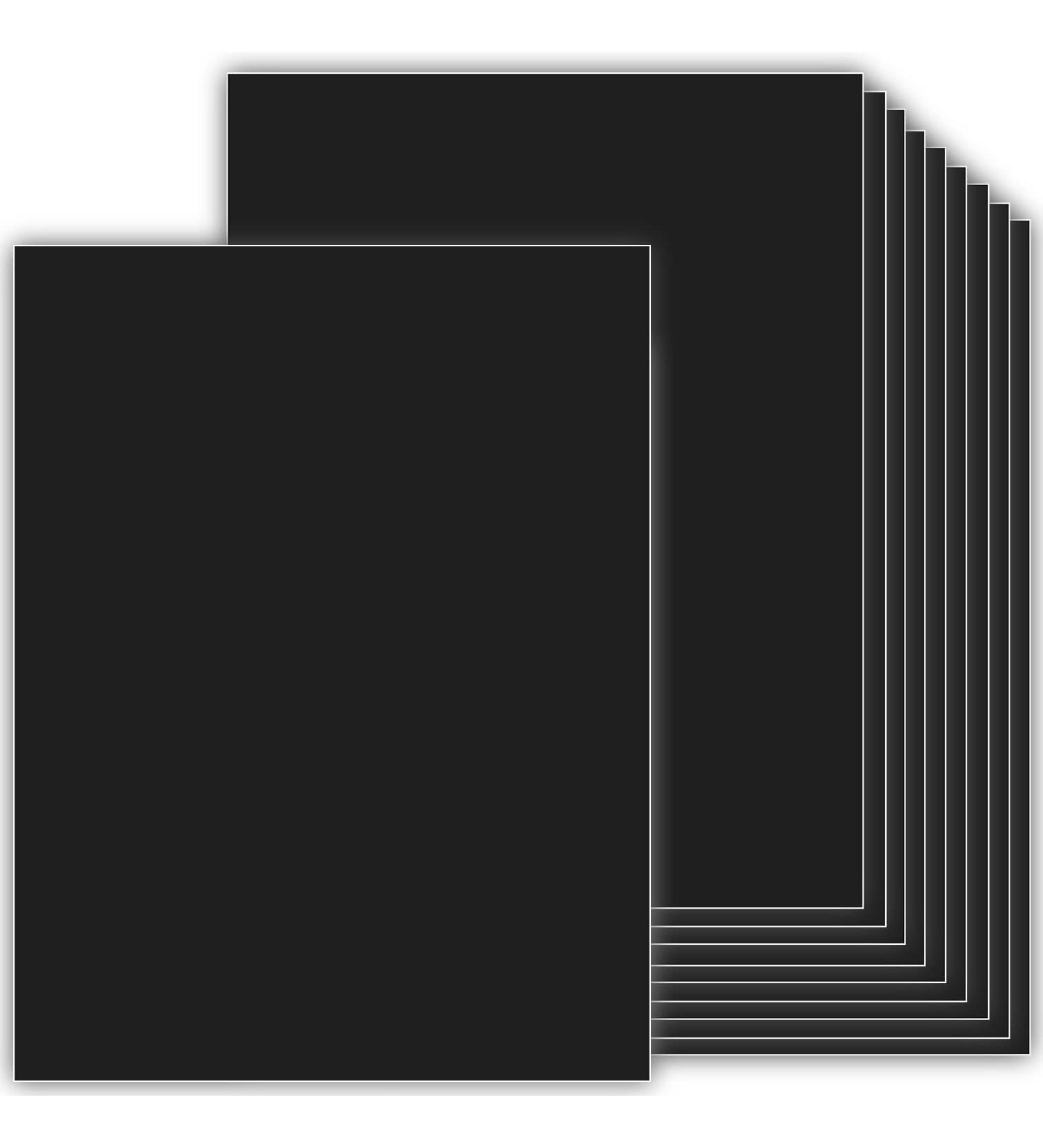 110lb Black Cardstock Paper: 100 Sheets, 8.5x11 - Ideal for Art, Crafts & DIY Projects - Buy Online on SooperMarket.com