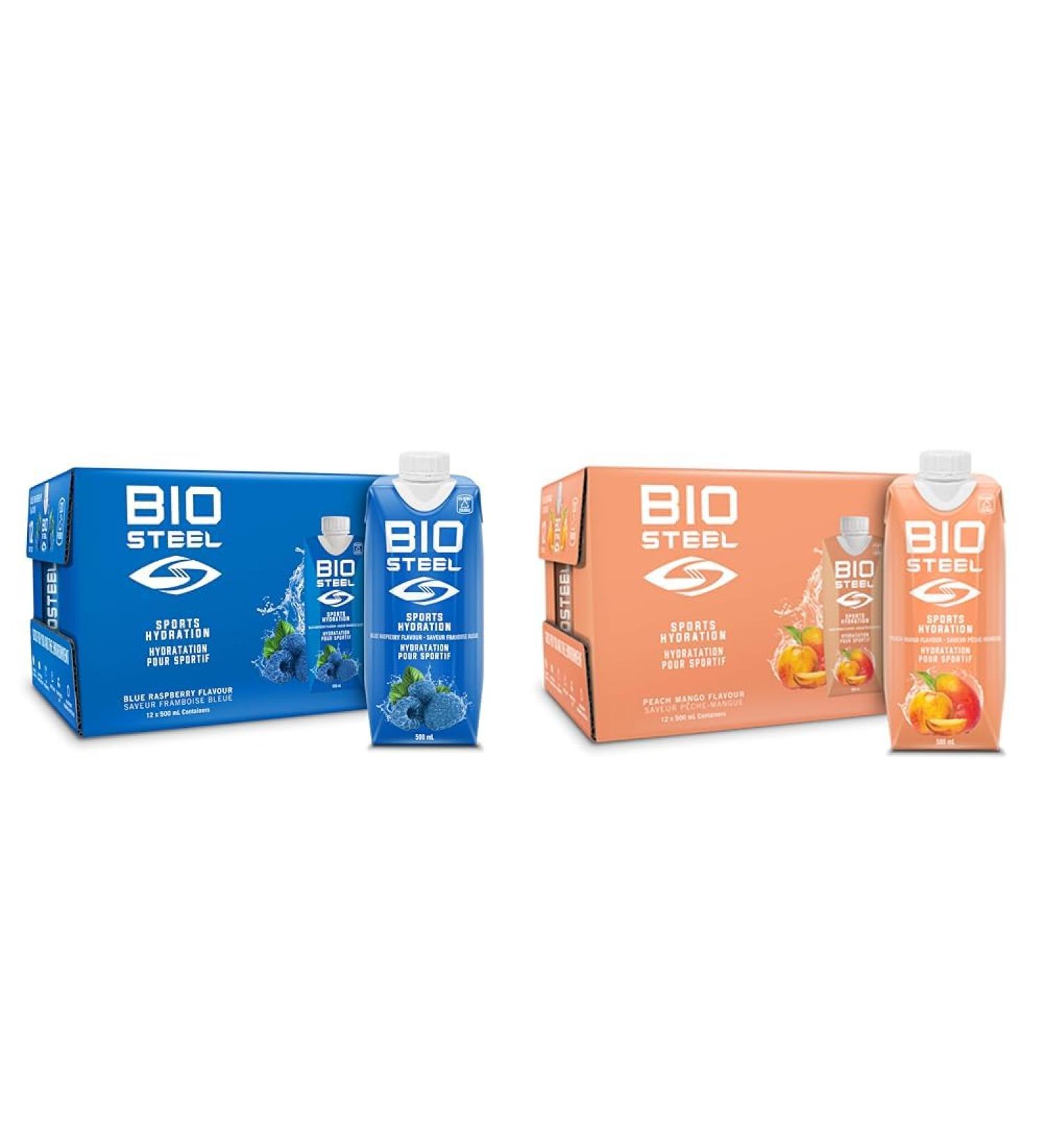BioSteel Sports Drink Great Tasting Hydration with 5 Essential Electrolytes Blue Raspberry Flavour 16.7 Fluid Ounces 12-Pack & Drink Great Tasting Hydration with 5 Essential Electrolytes
