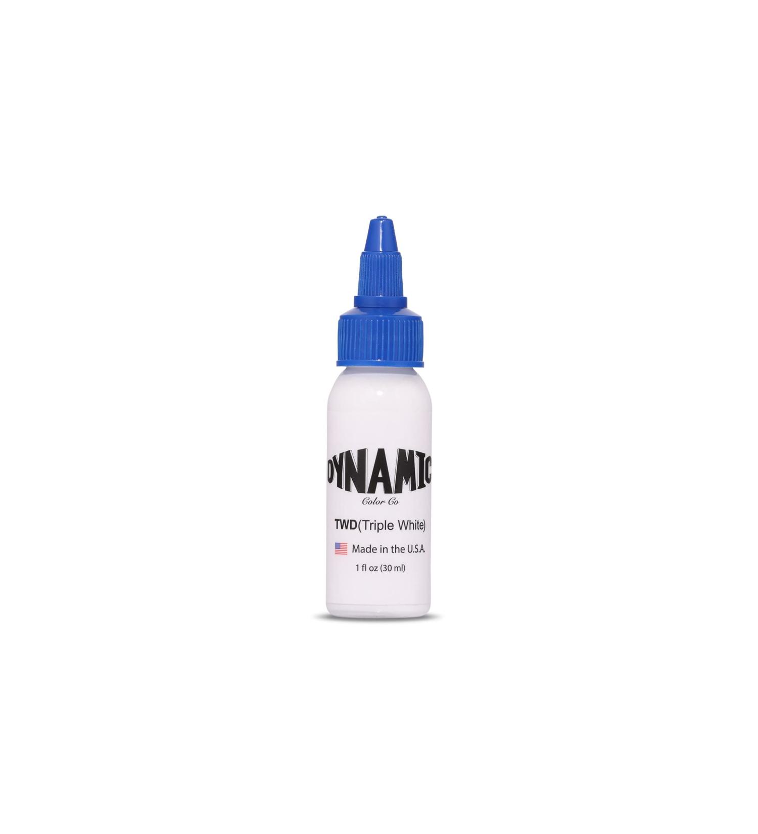 DYNAMIC Triple White Ink Bottle 1oz - Professional Grade - Buy Online on SooperMarket.com