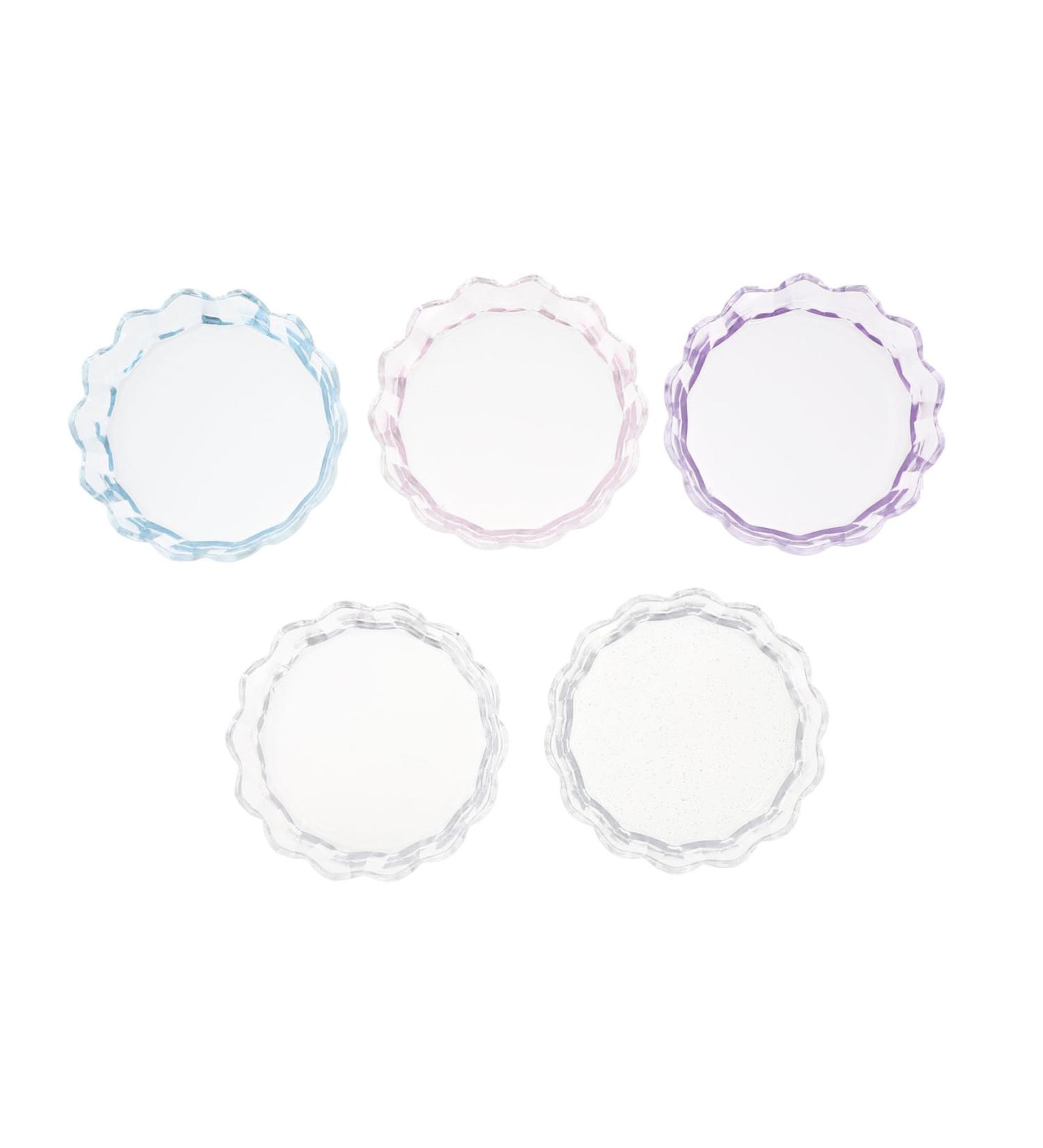 15 Pcs Nail Art Palette Set - DIY Color Mixing Trays for Nail Polish | Assorted 8.7x8.7cm Nail Art Supplies - Buy Online on SooperMarket.com