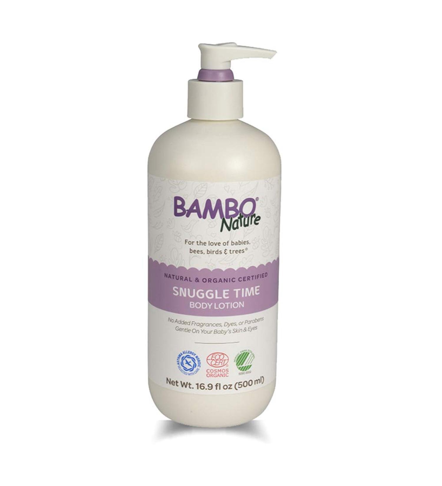 Bambo Nature Snuggle Time Body Lotion 16.9 fl oz - Natural Moisturizer for Baby & Sensitive Skin - Buy Online on SooperMarket.com