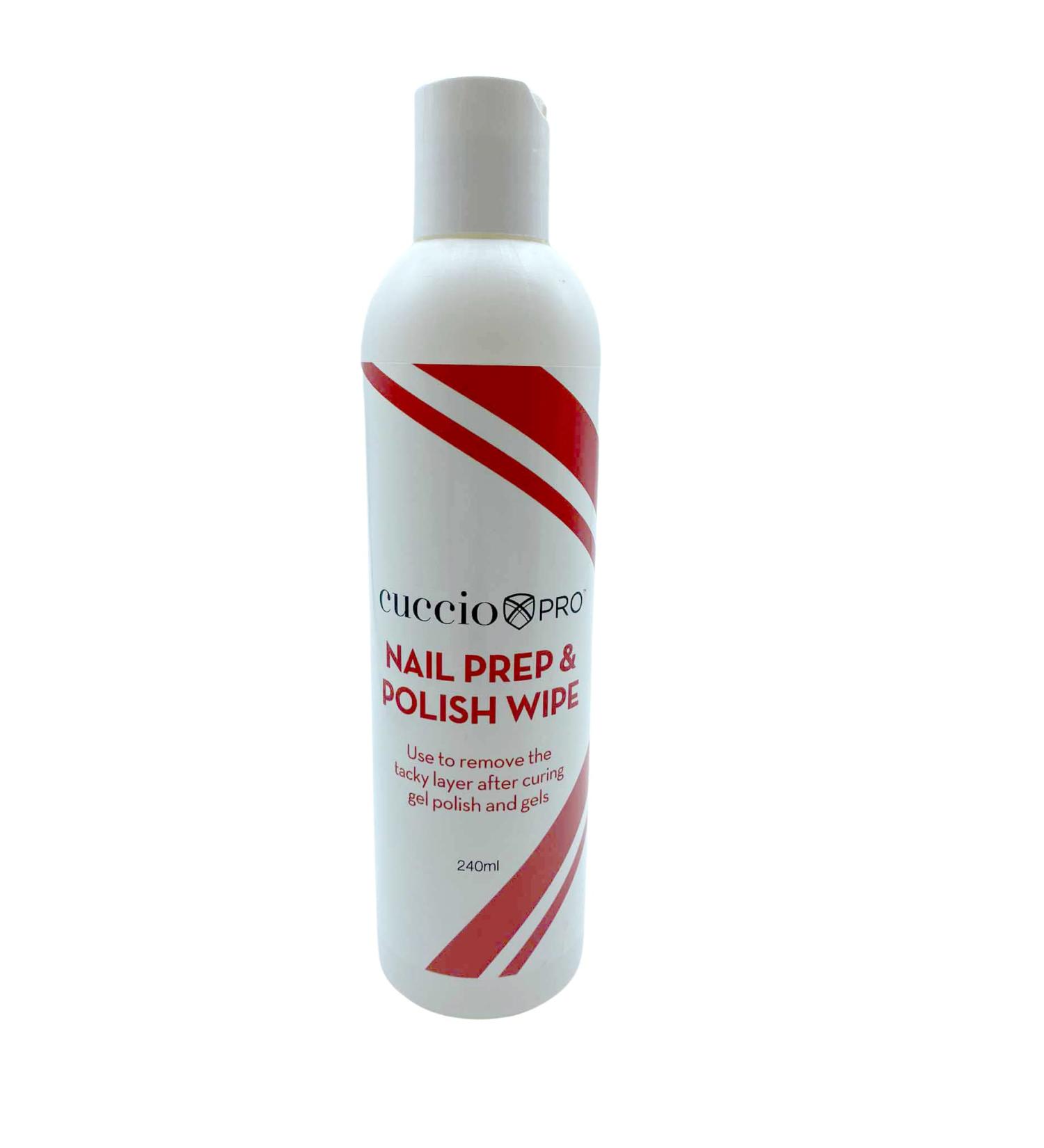 Cuccio Nail Prep & Polish Wipe 240ml