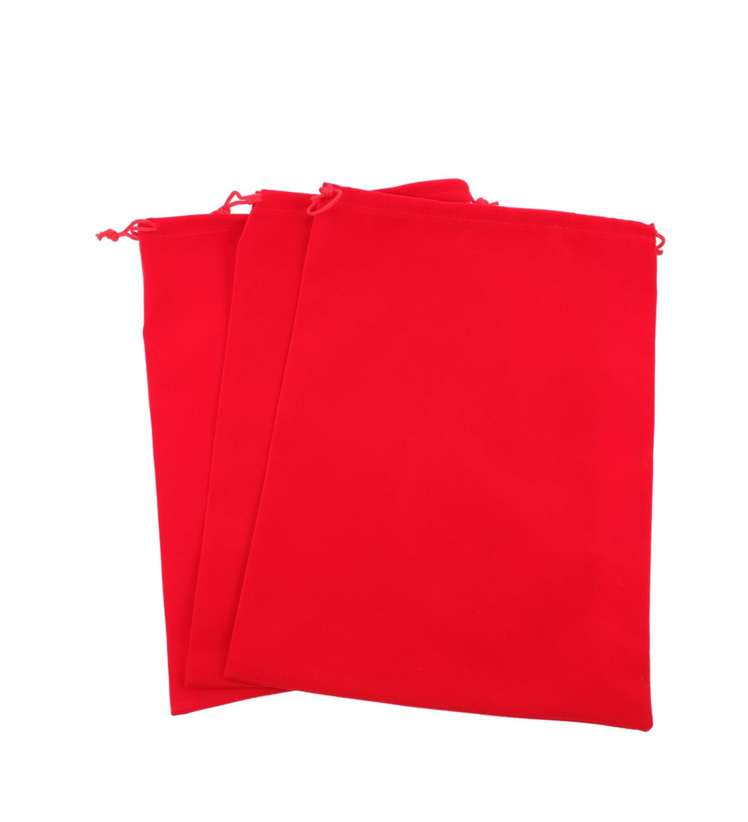 Mikinona 3pcs Hair Dryer Storage Bag Practical Storage Pouches Blow Dryer for Curly Hair Flannel Red - Buy Online on SooperMarket.com
