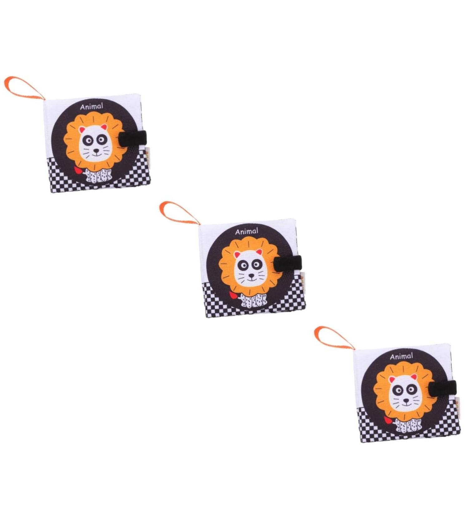 Ibasenice 3-Set Fabric Books for Toddlers | Kidcraft Game Set | Educational Toy for Early Learning | Soft Peach Skin Baby Books - Buy Online on SooperMarket.com
