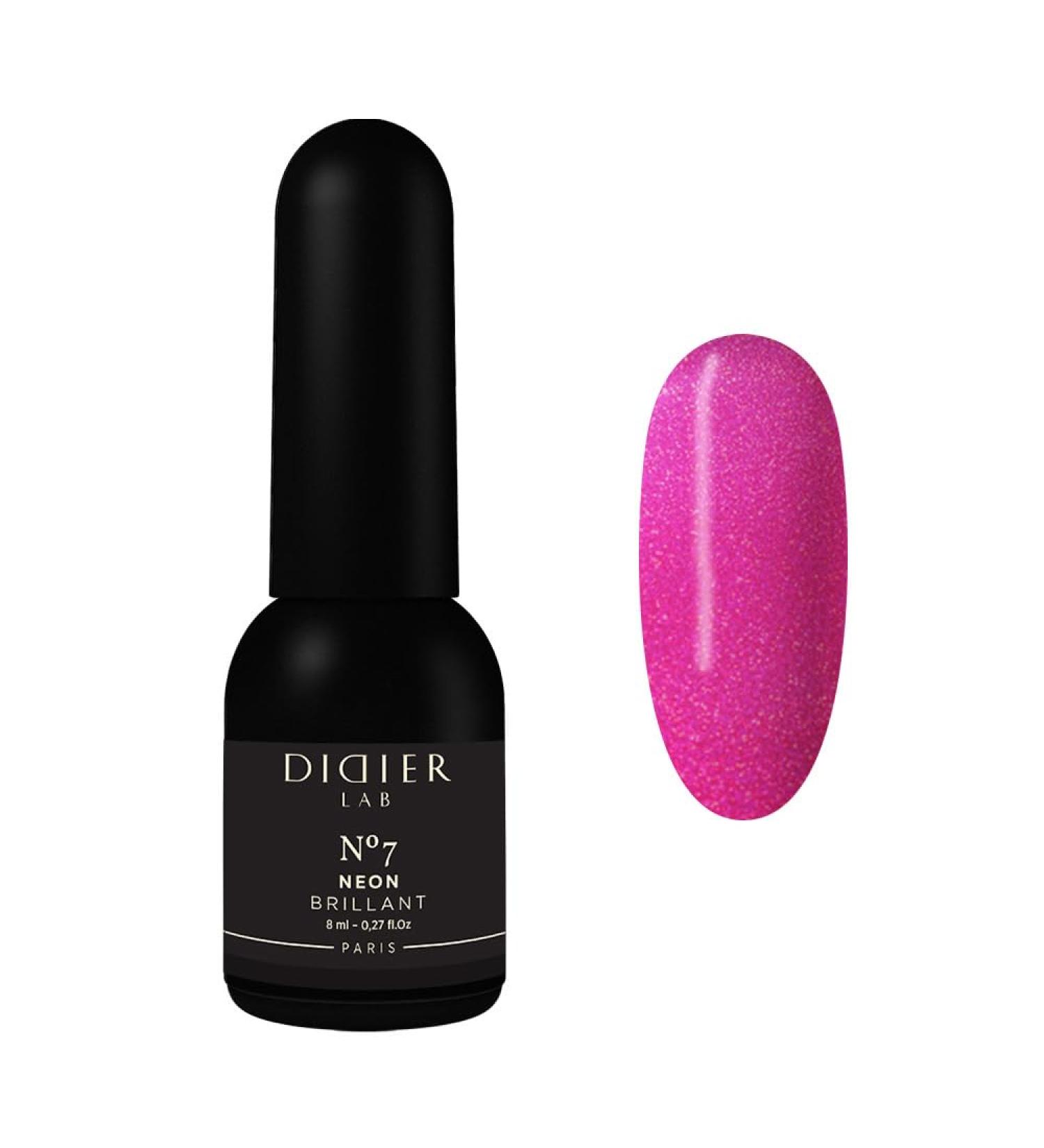 Didier Lab - Premium UV Gel Nail Polish - Brillant Neon No7- Gel Nail Varnish - Nail Art - Long-Lasting High Gloss Wear - Gel Nail Polish - Gel Nails - Glitter Gel Nail Polish - Rich Pigment - 8ml - Buy Online on SooperMarket.com
