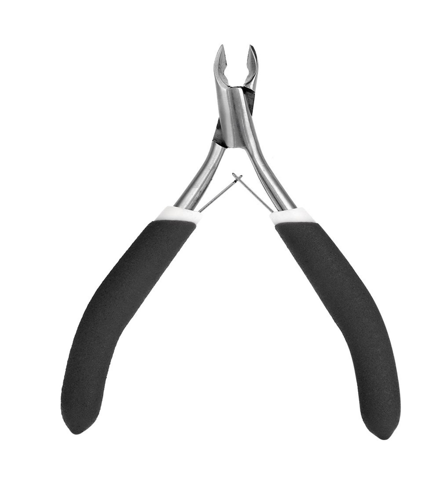 Stainless Steel Nail Cutter for Strong Nails and Cuticles - Black Manicure Tool - Buy Online on SooperMarket.com