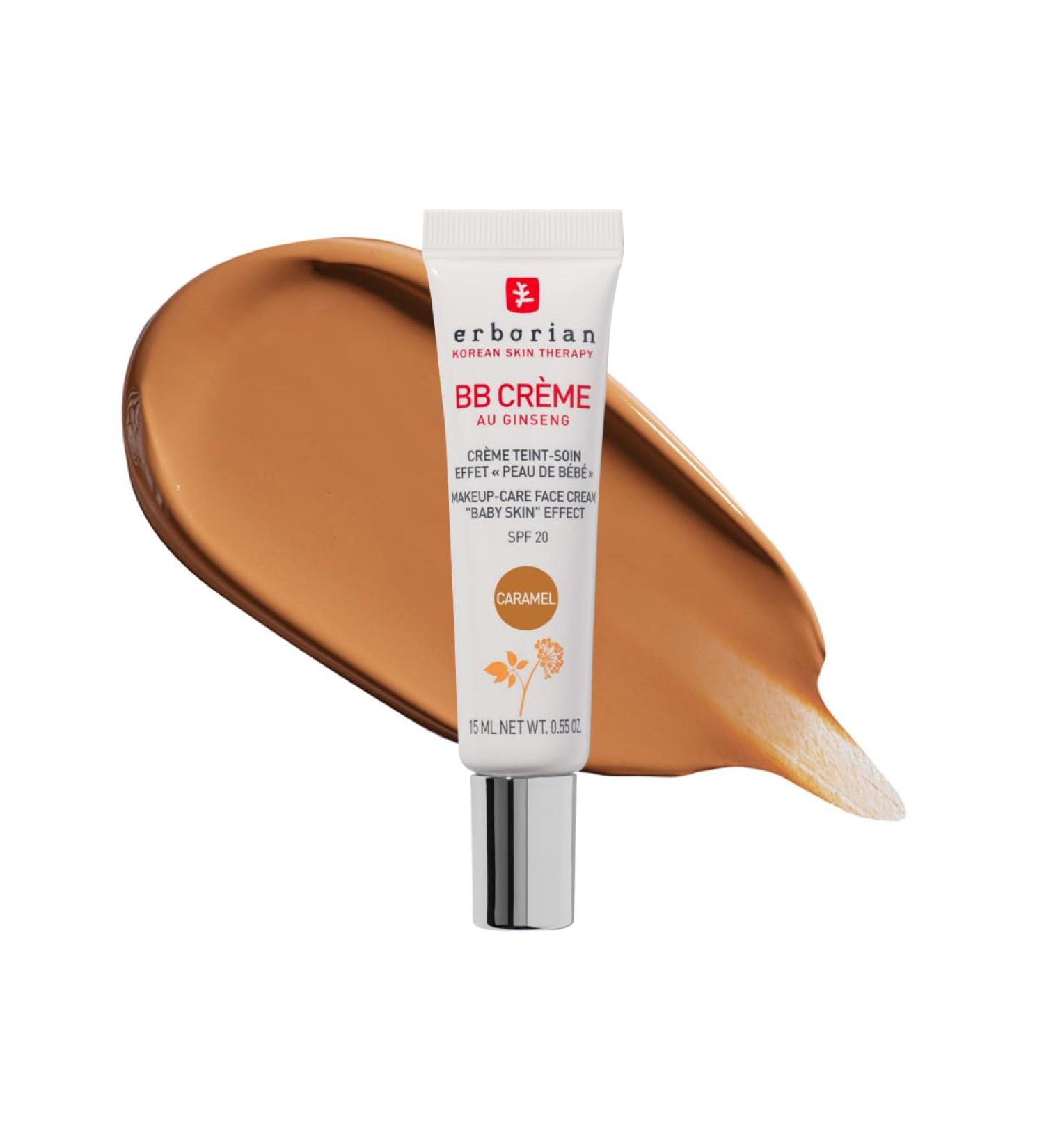 Erborian - BB Cream With Ginseng - Complexion Cream - "Baby Skin" Effect - Korean Cosmetic Treatment 5 -In -1 For SPF 20 - Caramel - 15 ml 15 ml (Pack of 1) Caramel - Buy Online on SooperMarket.com