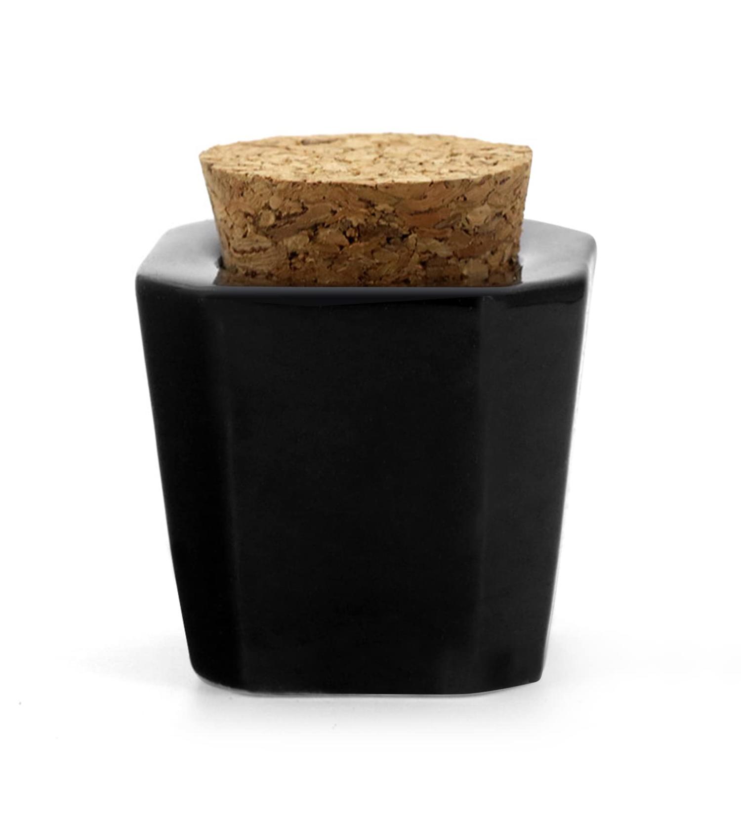 Porcelain Nail Art Acrylic Dappen Dish Liquid Powder Container Black - Buy Online on SooperMarket.com