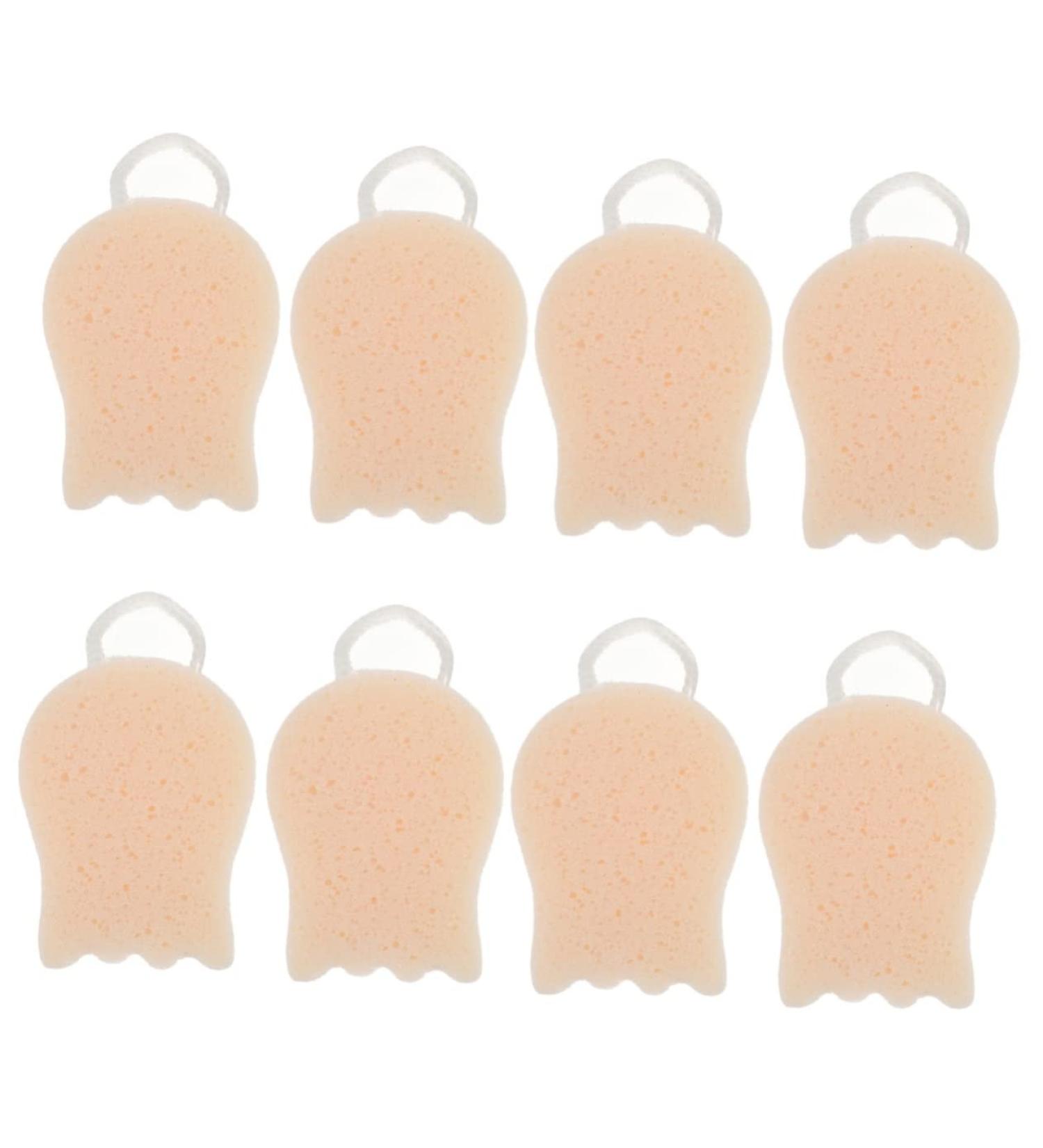 8 Pcs Baby Sponge Bath Balls - Comfortable Portable Body & Shower Scrubber for Infants - Essential Baby Bathing Accessories - Buy Online on SooperMarket.com