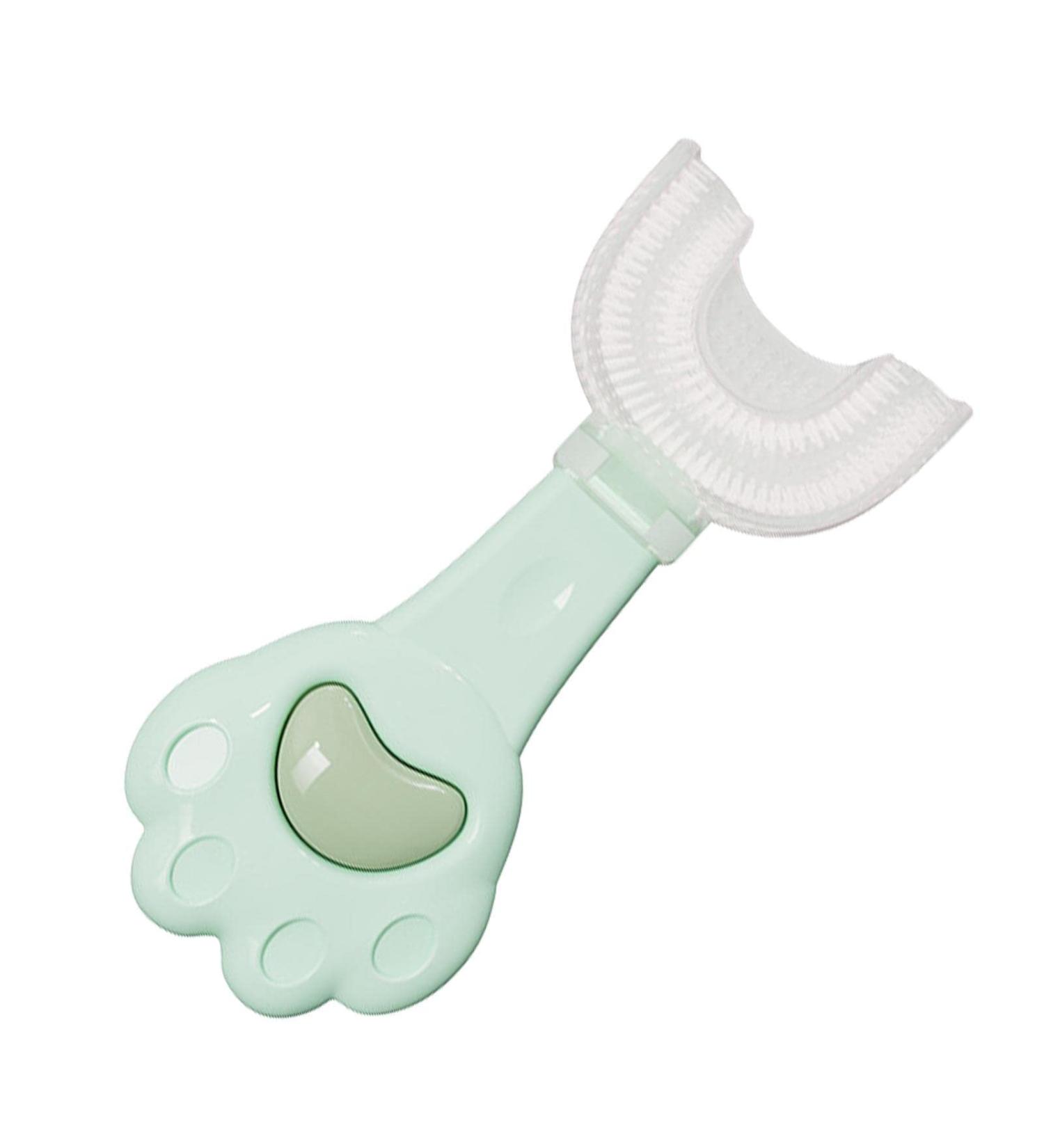 Kids U Shaped Toothbrush Children U Shape Toothbrush | Food Grade Silicone Kids Toothbrushes 360 Degree U Shape Toothbrush for Kids Baby Toddler Nicything Green 1 count (Pack of 1) - Buy Online on SooperMarket.com