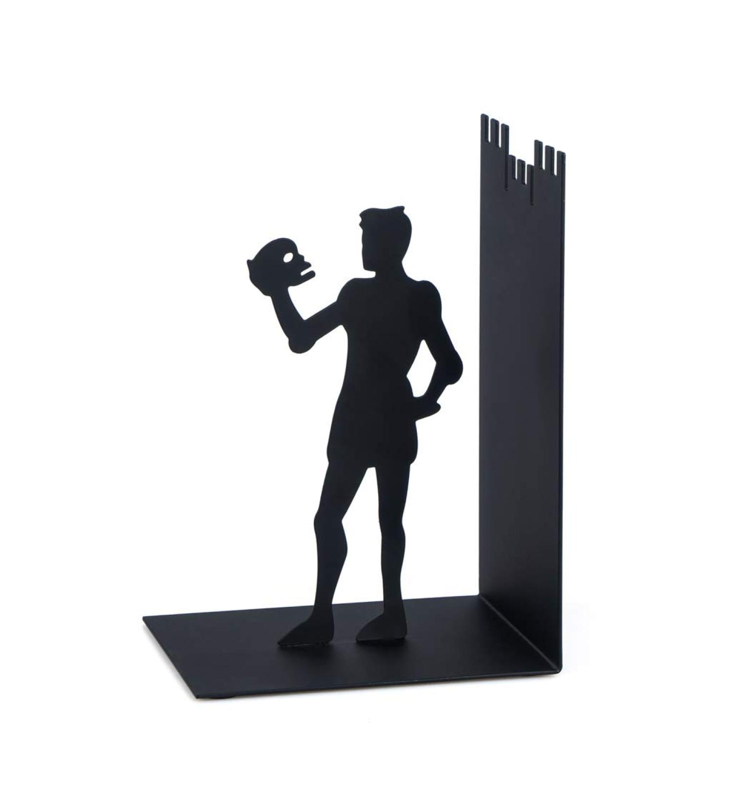 Buy Balvi Hamlet Black Metal Bookend - Unique Design for Stylish Home Organization | International Shipping Available - Buy Online on SooperMarket.com