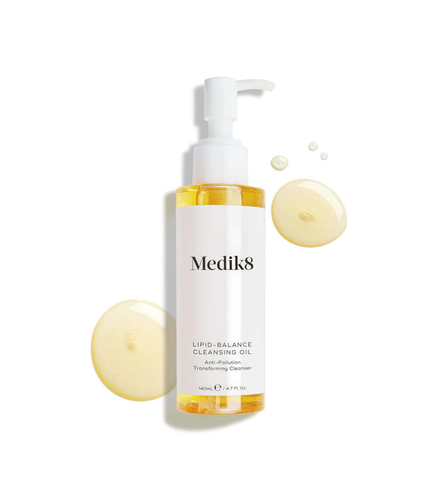 Medik8 Lipid-Balance Cleansing Oil - Anti-Pollution Cleanser for All Skin Types - Removes Impurities, Sunscreen & Waterproof Makeup - Nourishing & Balancing Formula - Buy Online on SooperMarket.com
