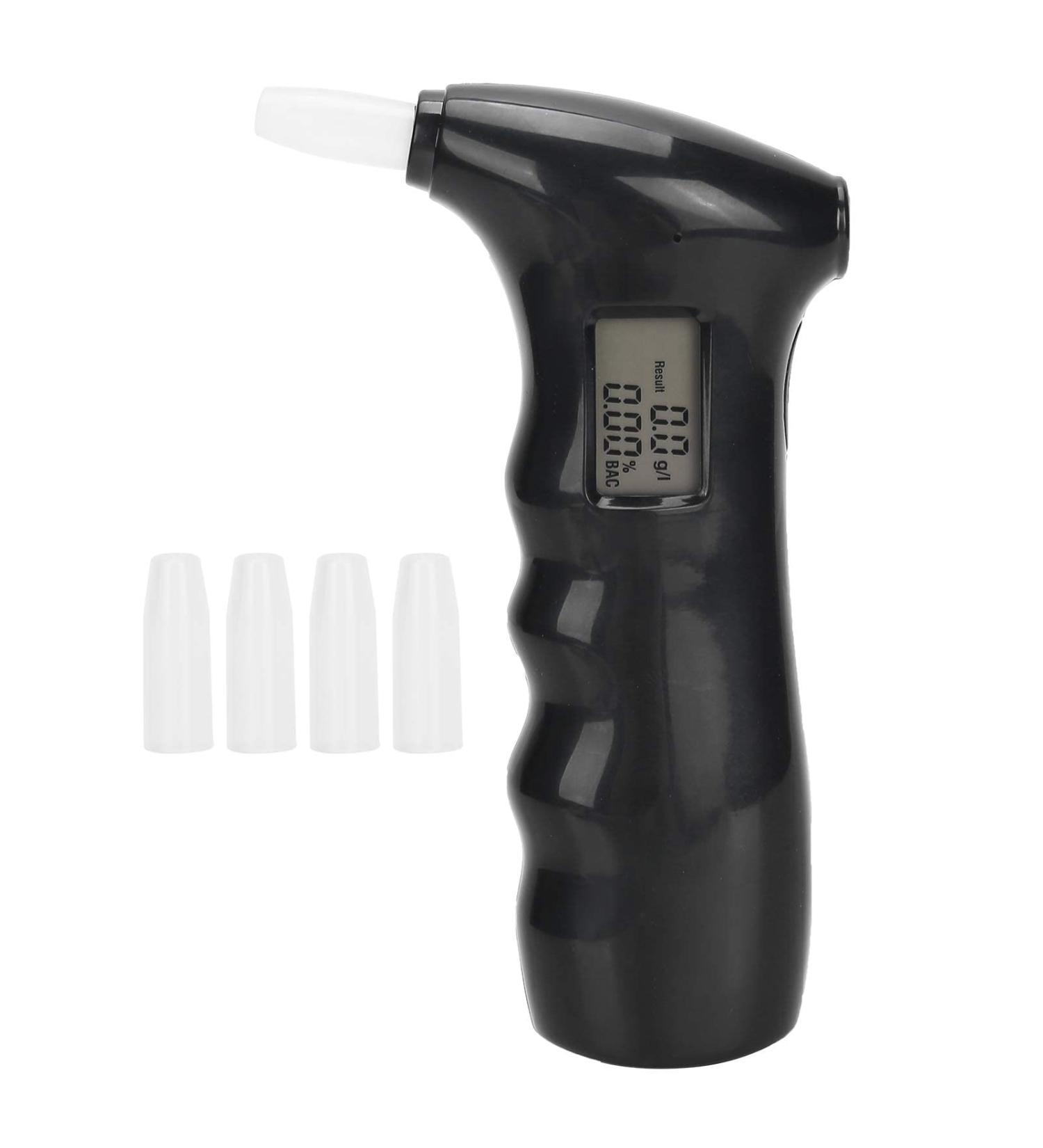 Breathalyzer Professional-Grade Accuracy Breath Alcohol Tester with LCD Digital Display Portable Alcohol Analyzer Detector for Home Party Personal Use - Buy Online on SooperMarket.com