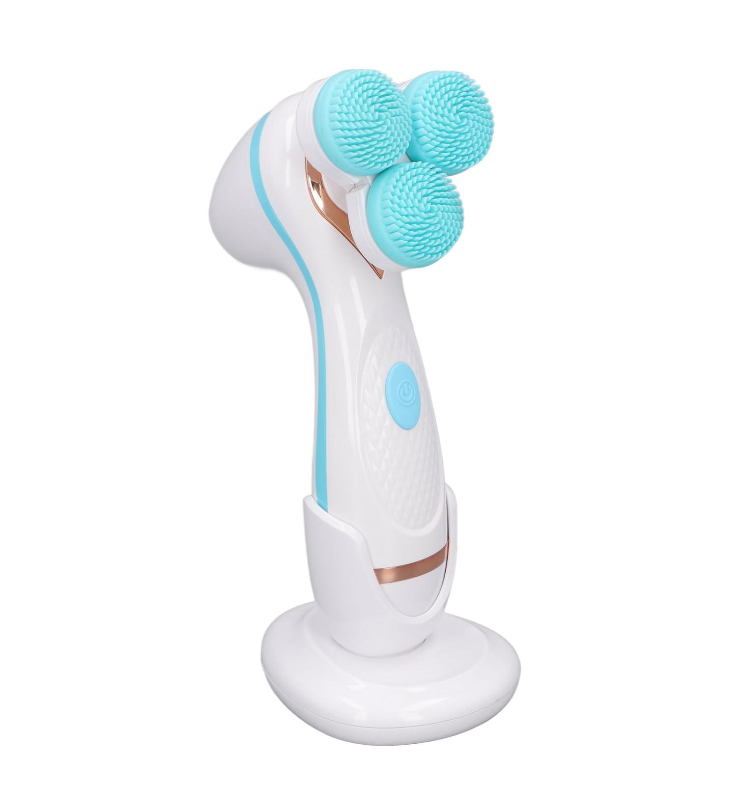 Facial Cleansing Brush Electric Facial Scrubber Silicone Multifunctional USB Rechargeable Deep Cleansing for Daily Life (Blue) - Buy Online on SooperMarket.com