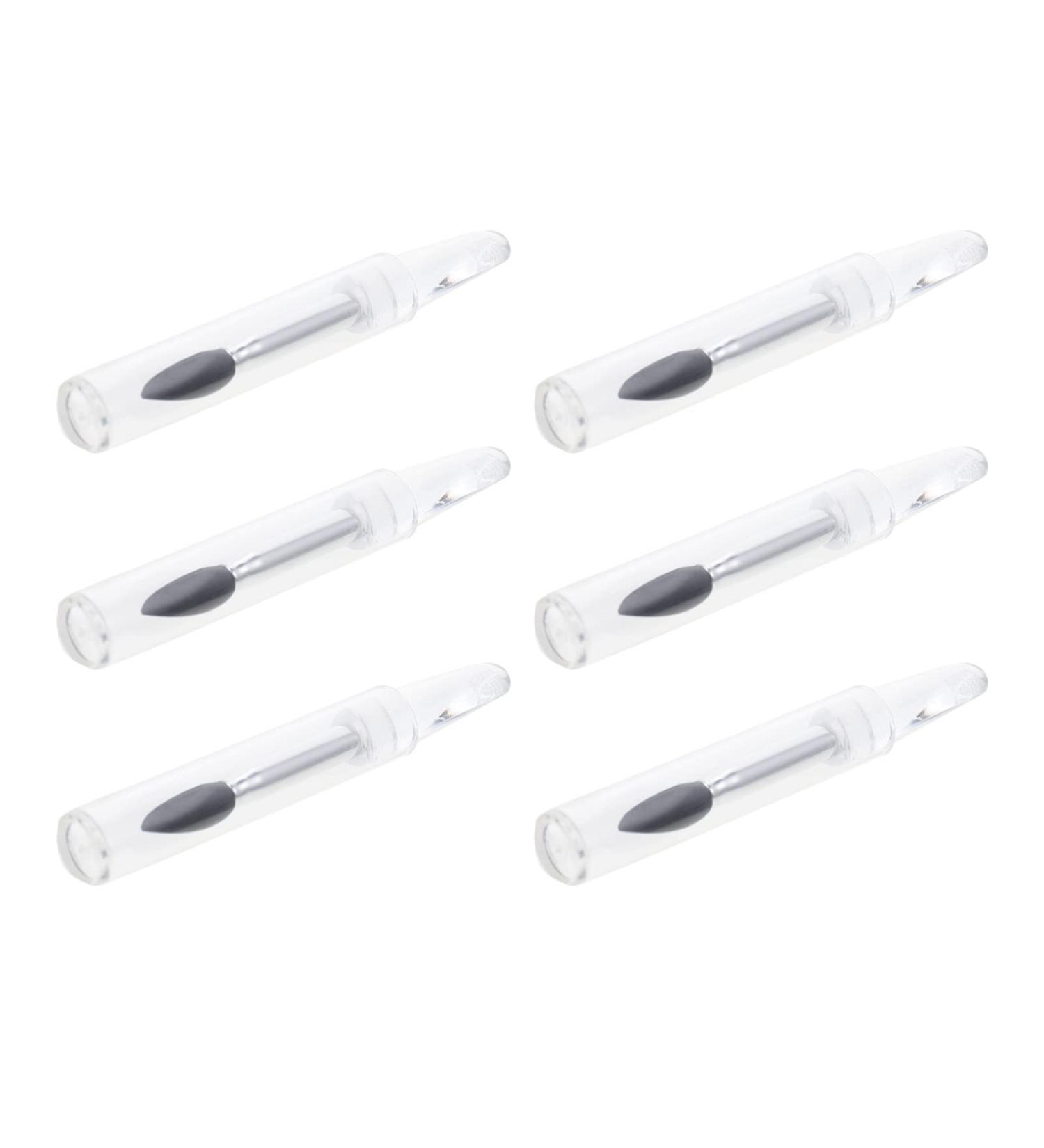 6pcs Silicone Lip Mask Brush Set - Perfect Lipstick & Balm Applicator Tool for Flawless Makeup - Black - Buy Online on SooperMarket.com