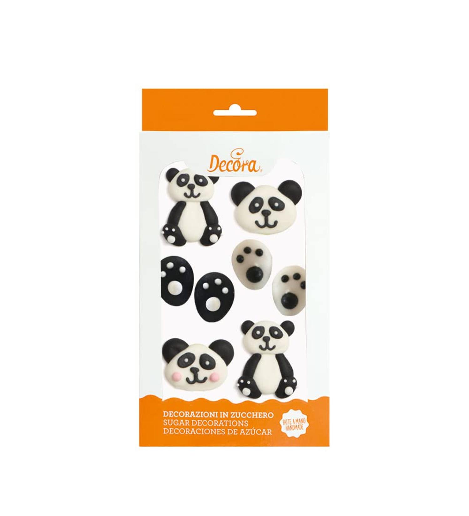 Buy Decora 0500319 Pack of 8 Pandas Sugar Decor - Perfect for Baking & Cake Decoration | International Shipping Available - Buy Online on SooperMarket.com