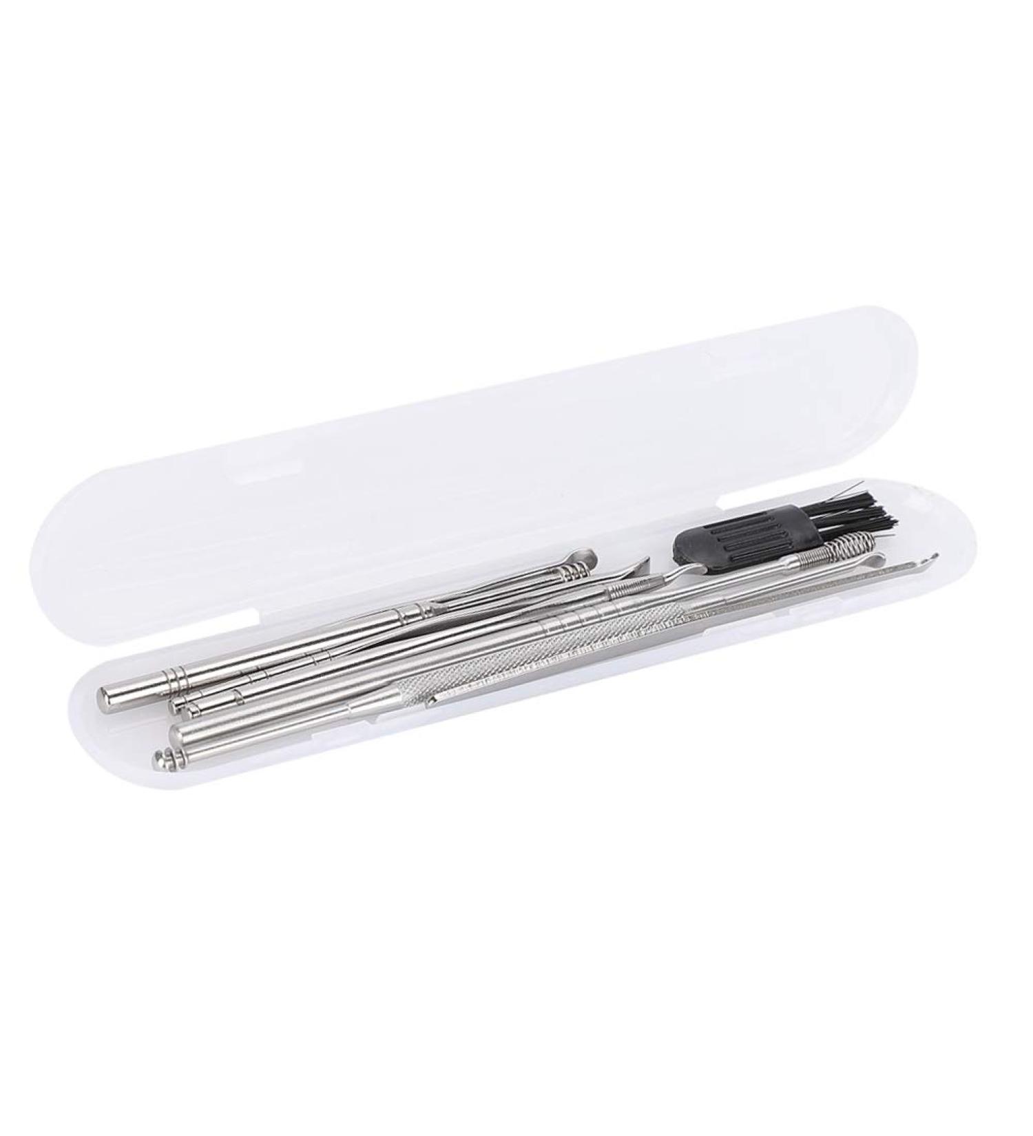 8pcs Stainless Steel Ear Pick Kit for Earwax Removal Spiral Double-Headed Cleansing Tools - Buy Online on SooperMarket.com