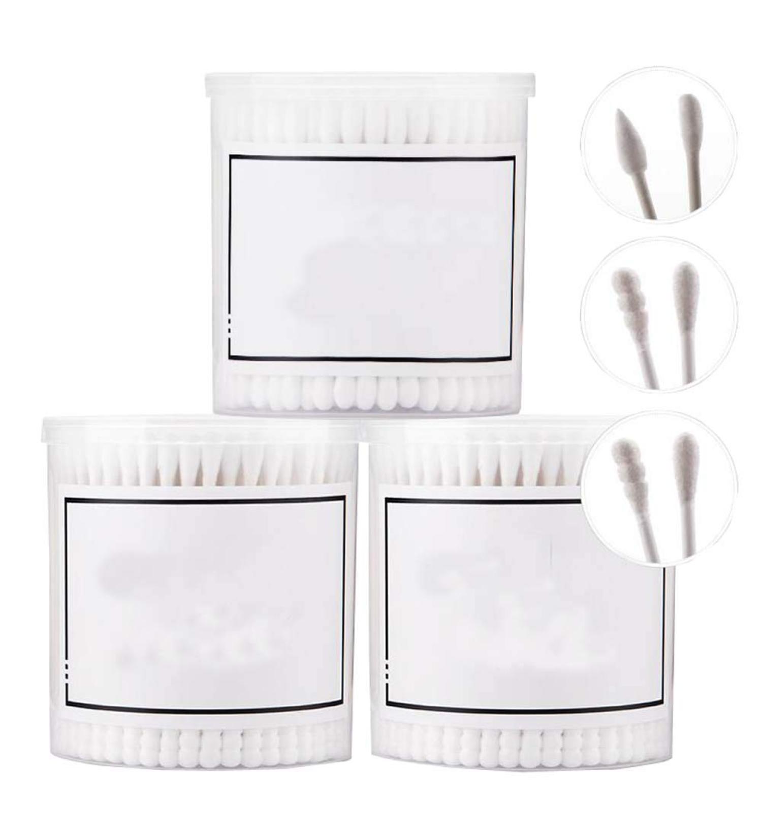 600 Counts Organic Cotton Swabs - Natural Double Tipped Ear Buds Cruelty-Free & Eco-Friendly - Buy Online on SooperMarket.com