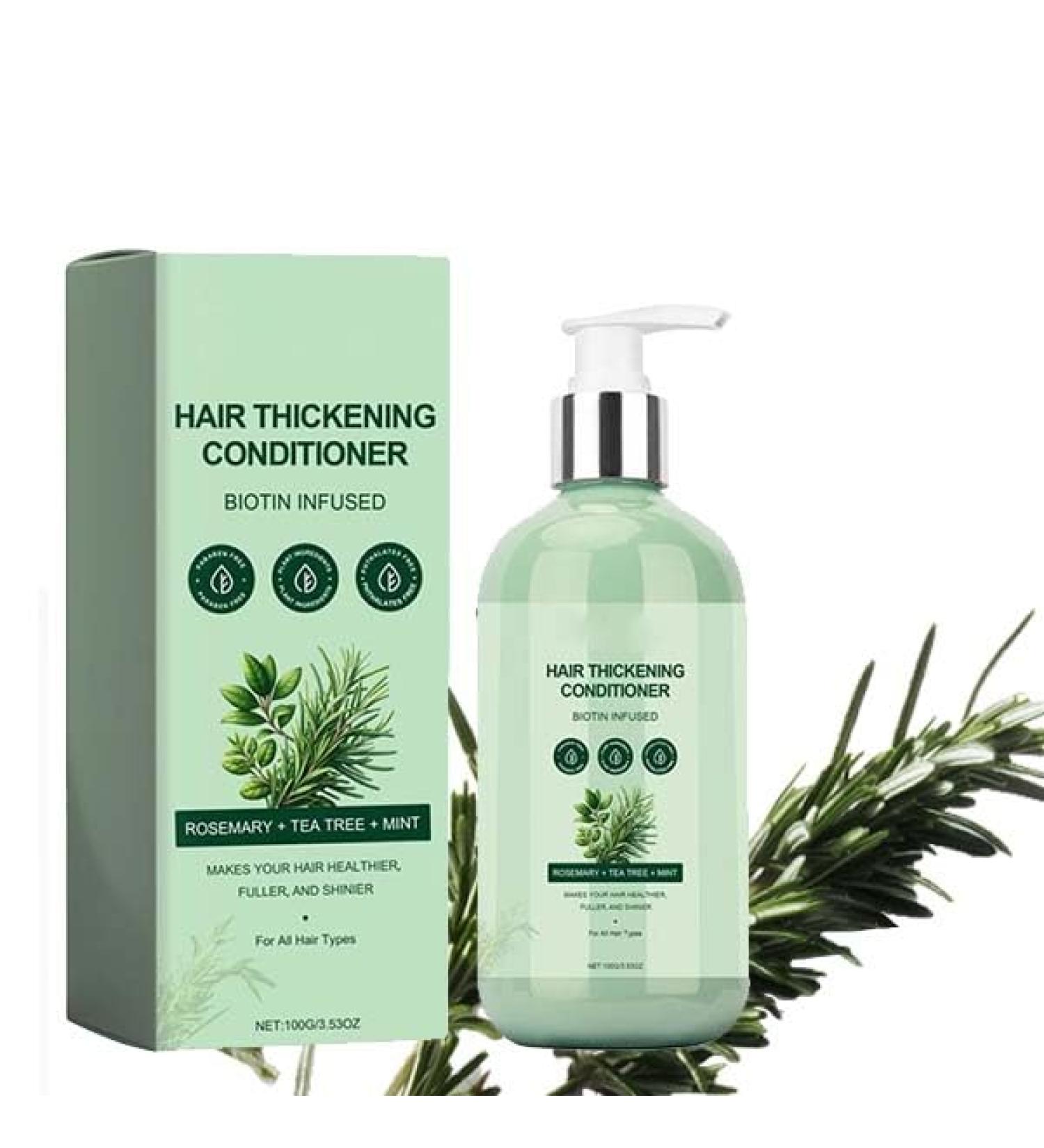 Natural Rosemary Hair Growth Conditioner Biotin Hair Shampoo For Damaged Dry Thinning Hair | Strengthen Hair Soft Hair And Locks In Moisture Nourish Scalp - Buy Online on SooperMarket.com