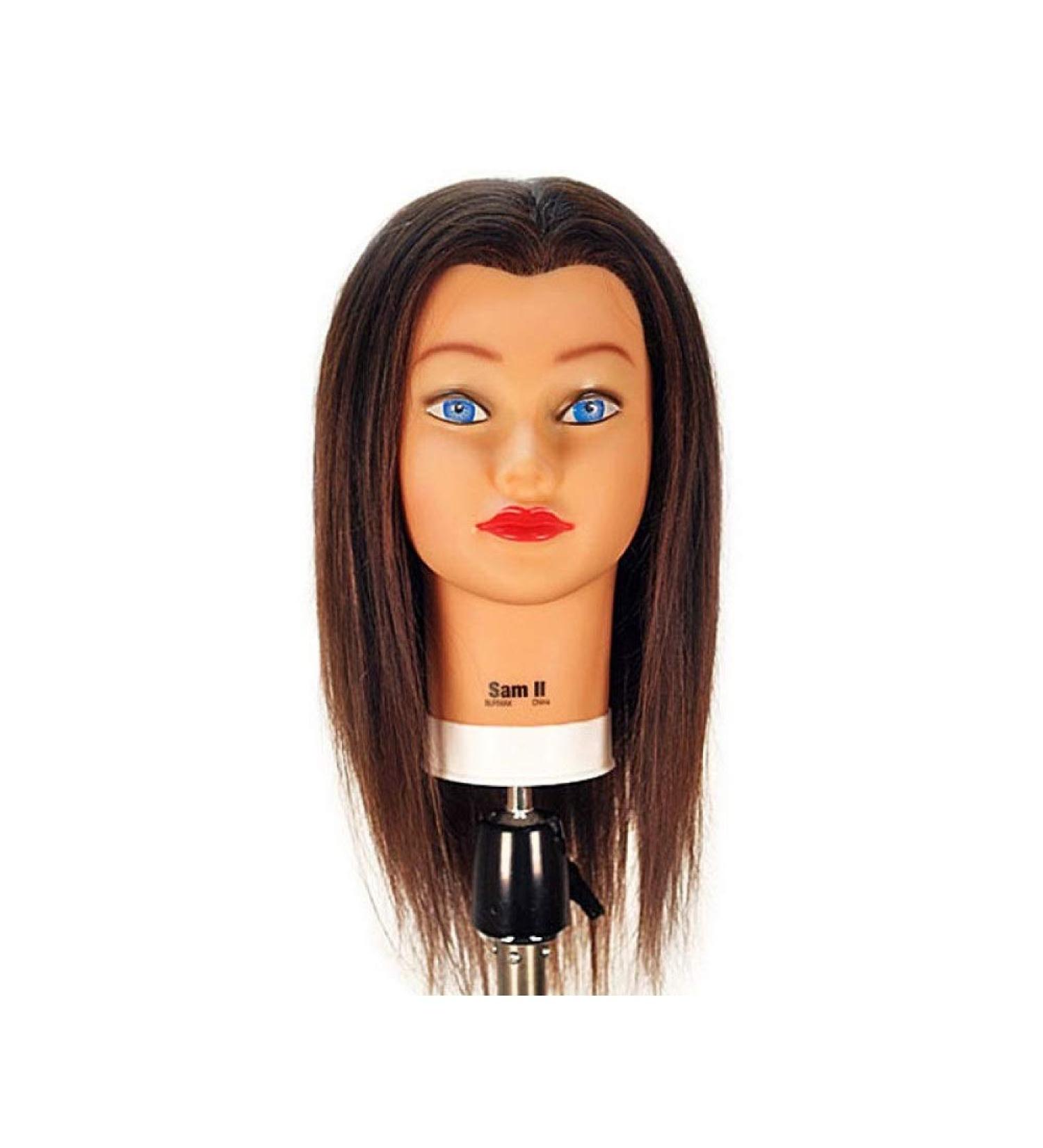 Celebrity Sam II Cosmetology Human Hair Manikin  Brown