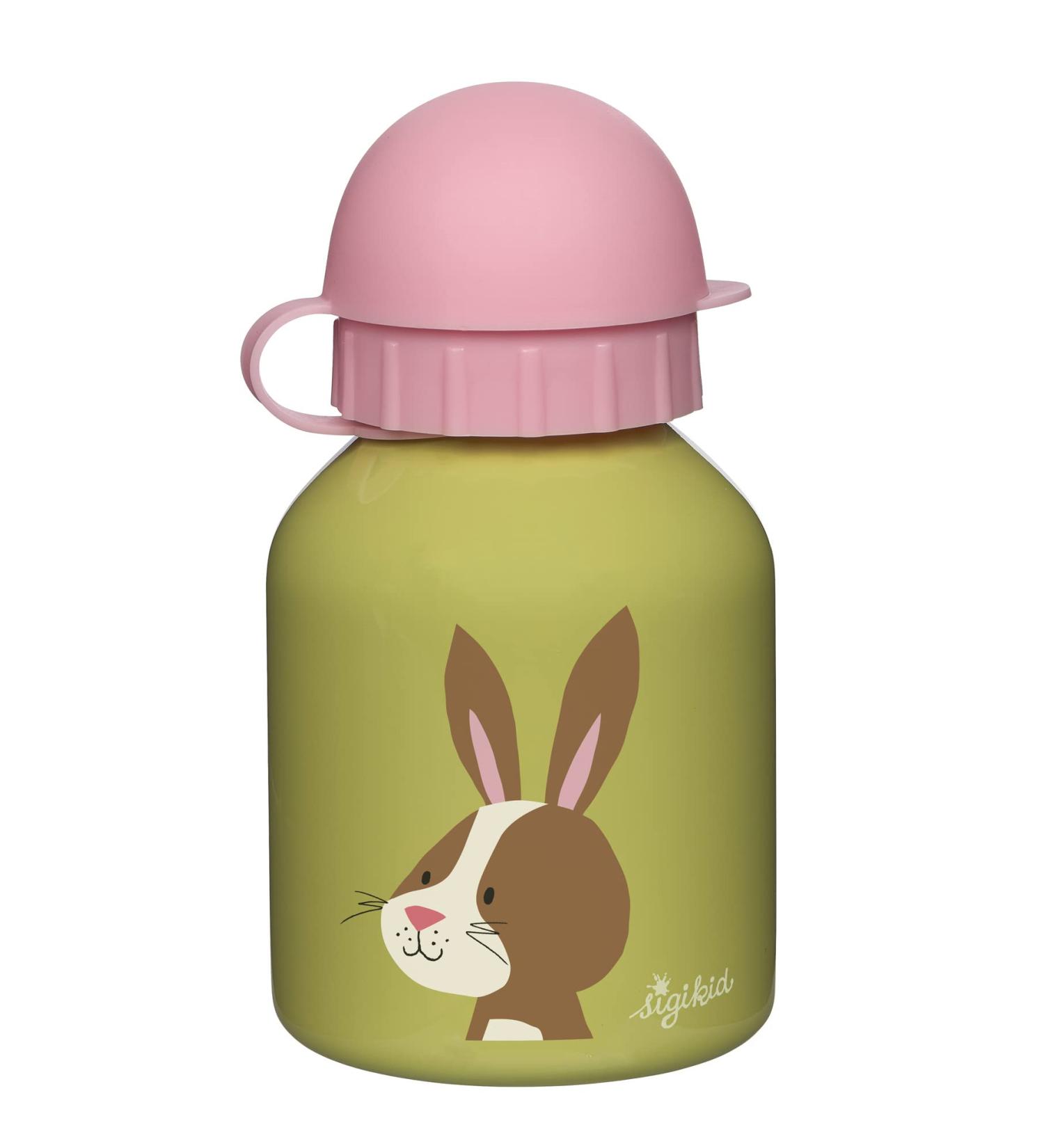 SIGIKID 25121 drinking bottle rabbit forest children's bottle girls accessories recommended from 3 years green/pink 250ml