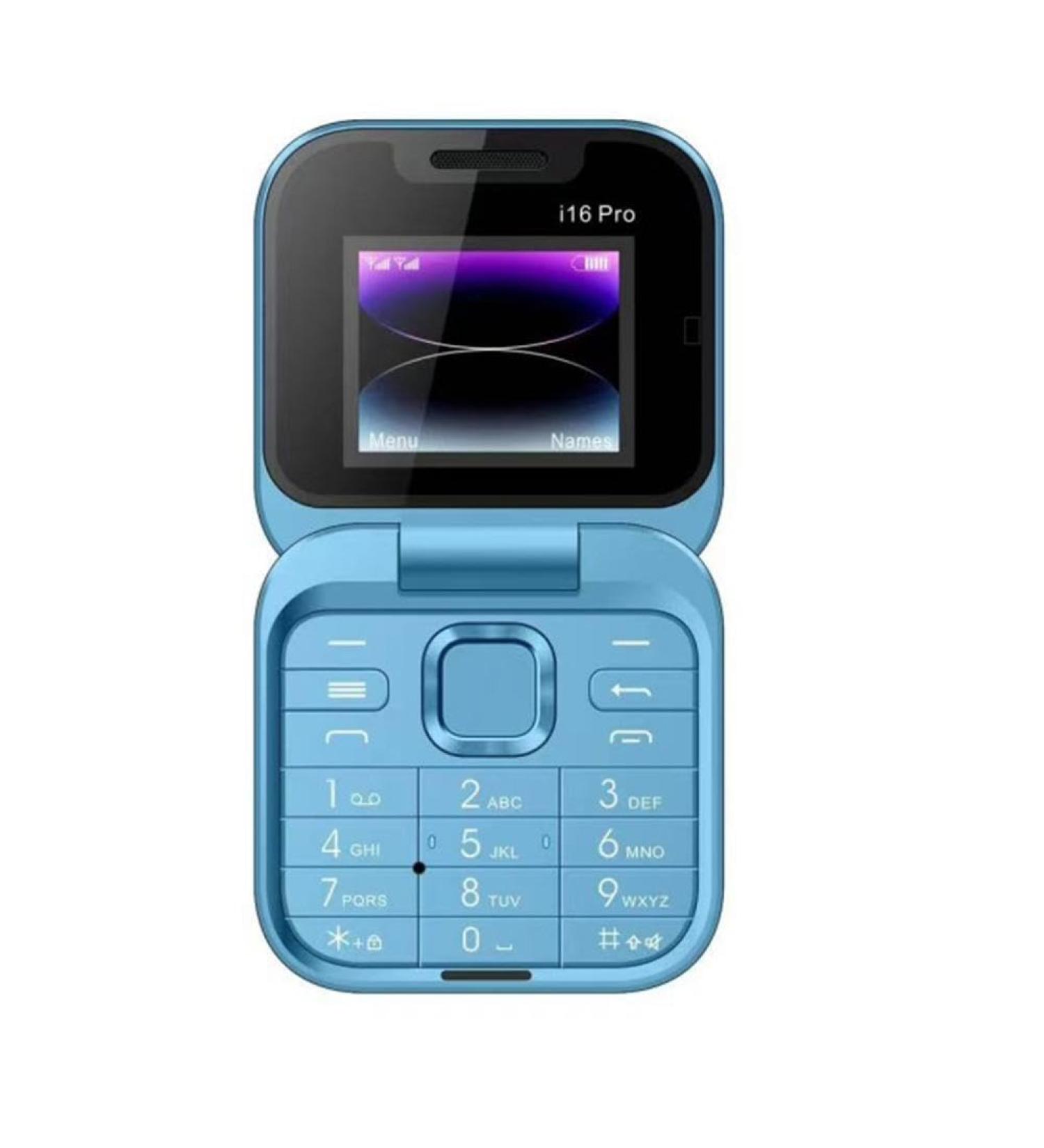 Jhialg Mini-Flip Handy - International Shipping | FM Radio Dual SIM Vibration Foldable Card Display | Perfect for Seniors - Buy Online on SooperMarket.com