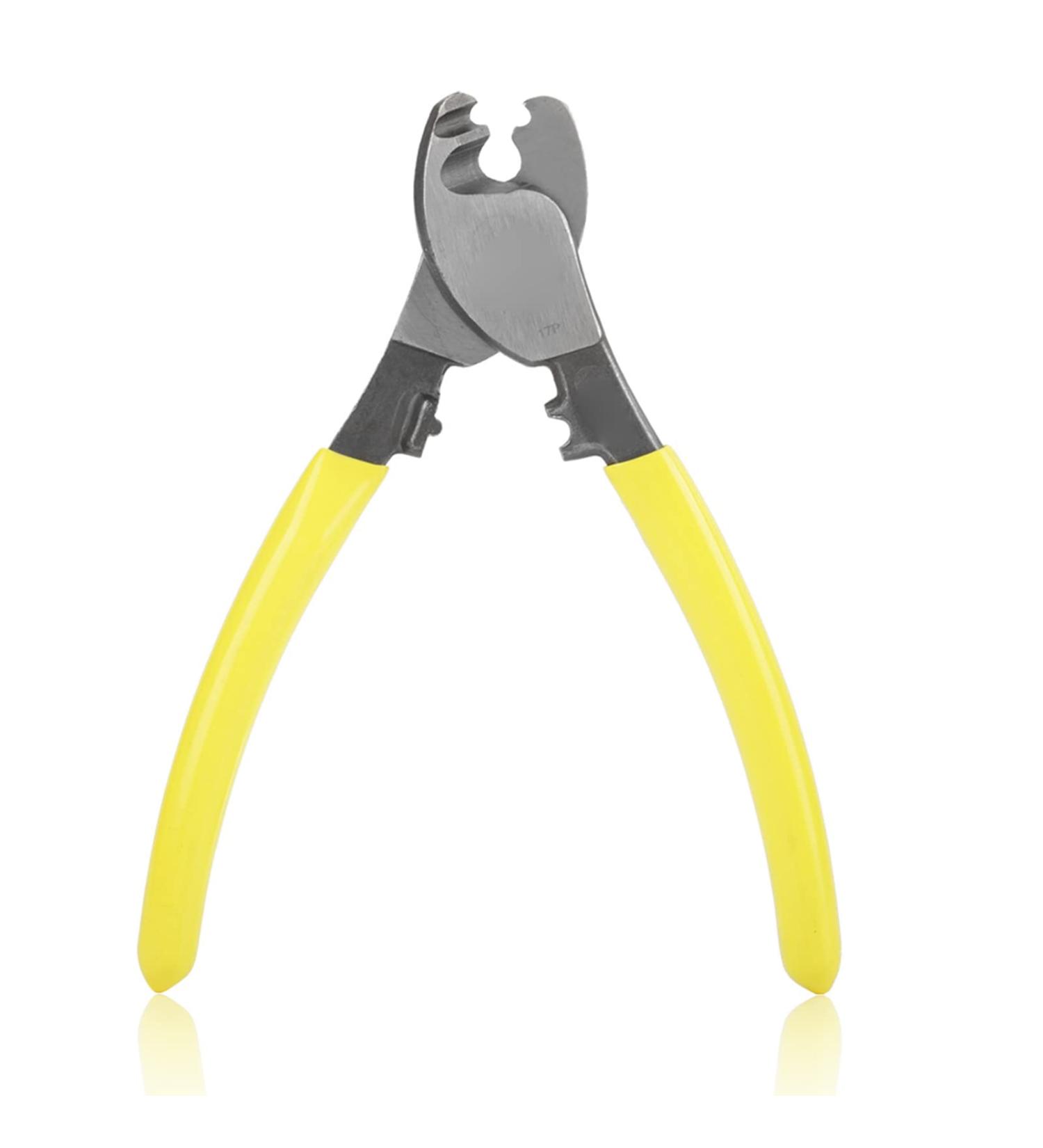 Cable Cutter Cable Cutting Pliers 6 Inch Chrome Vanadium Steel Cable Wire Cutter Electric Wire Cutter Hand Cutting Tool 6 "Cable Clamp Crimping Pliers Crimp Plier - Buy Online on SooperMarket.com