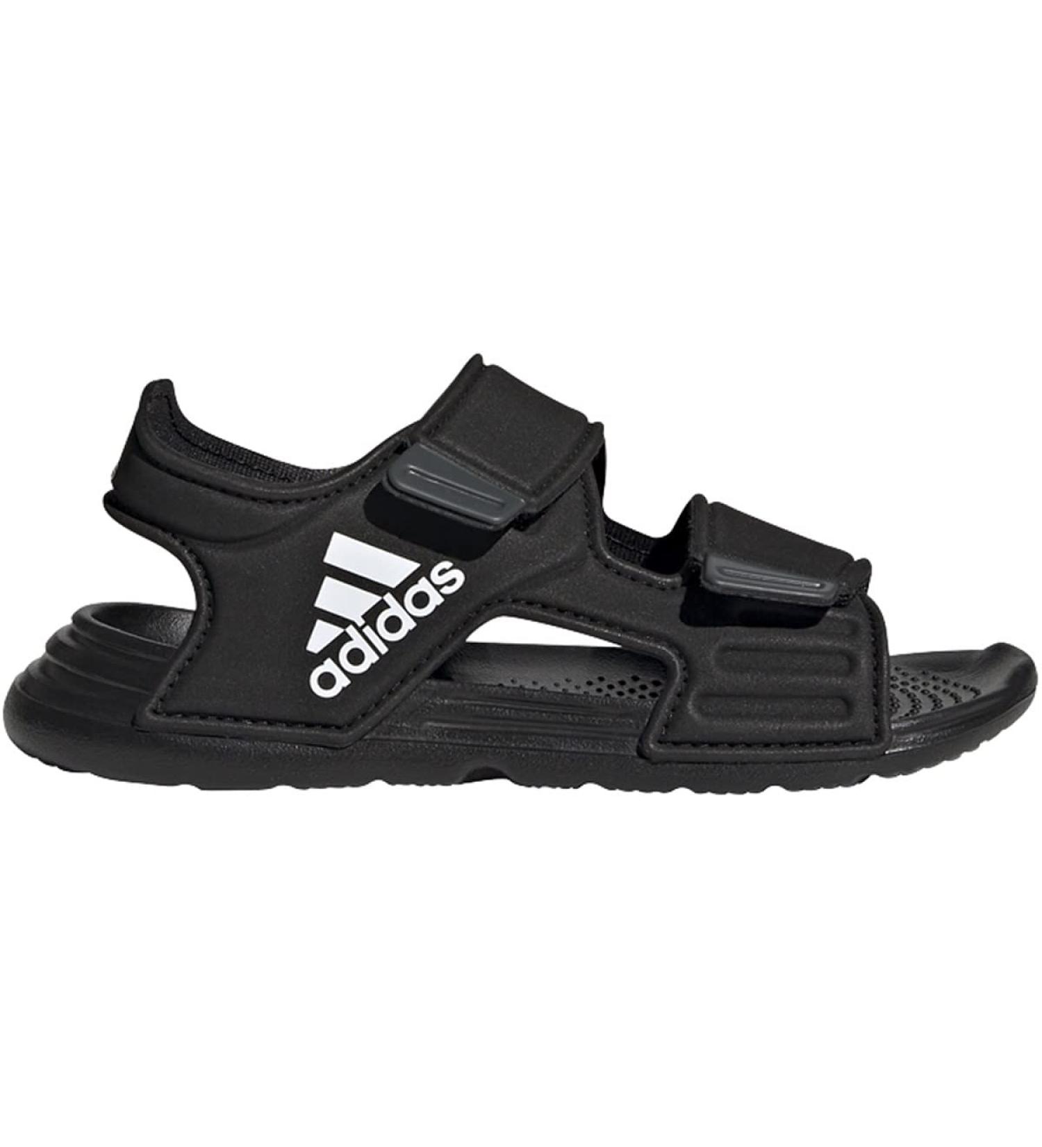 adidas Unisex Kids Altaswim Beach & Pool Shoes - Black/White/Grey - Size 2 US Little Kid - Buy Online on SooperMarket.com
