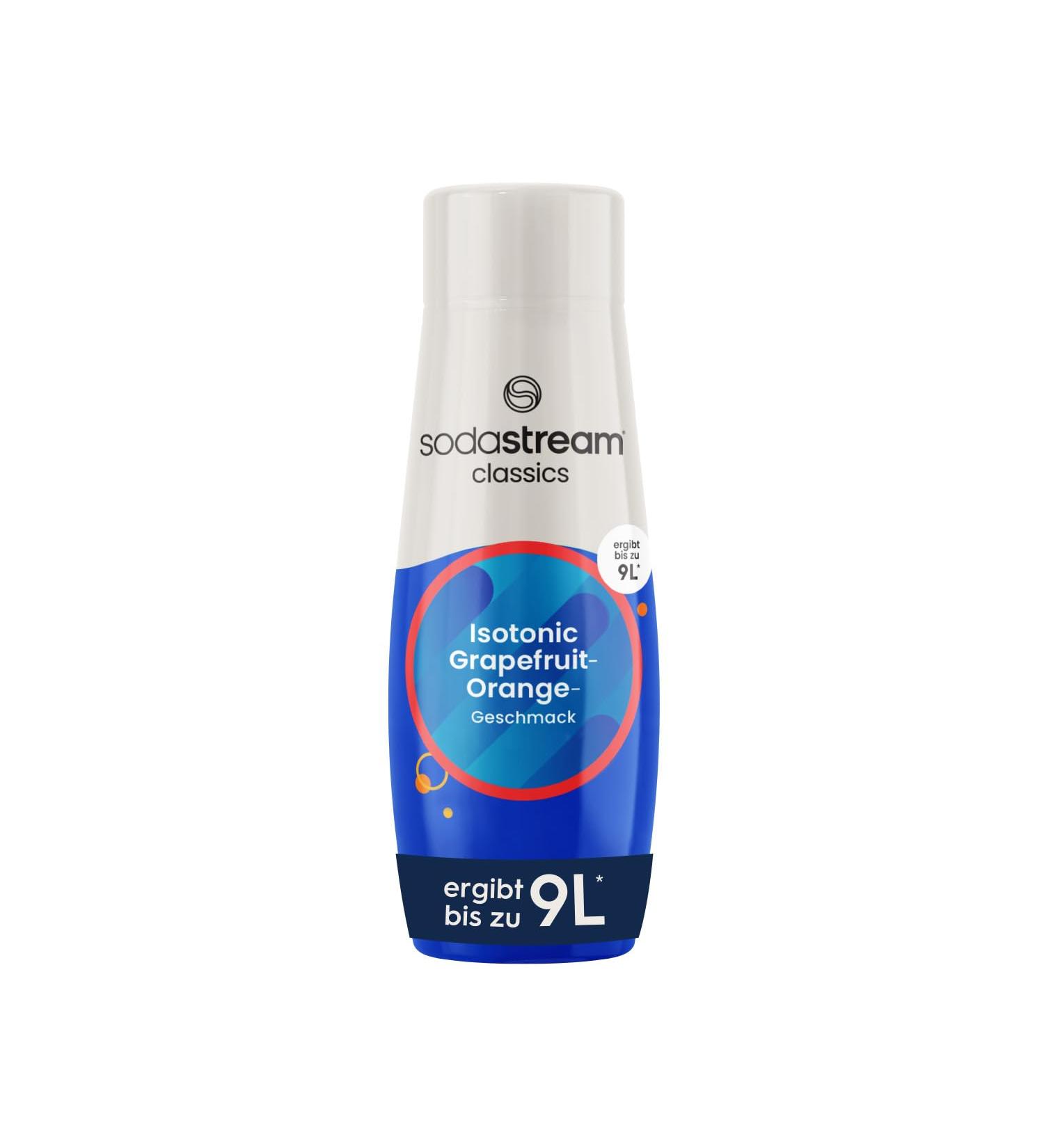 SodaStream Syrup Isotonic 1 bottle makes 9 liters of ready-to-drink beverage prepared in seconds and always fresh 440 ml grapefruit