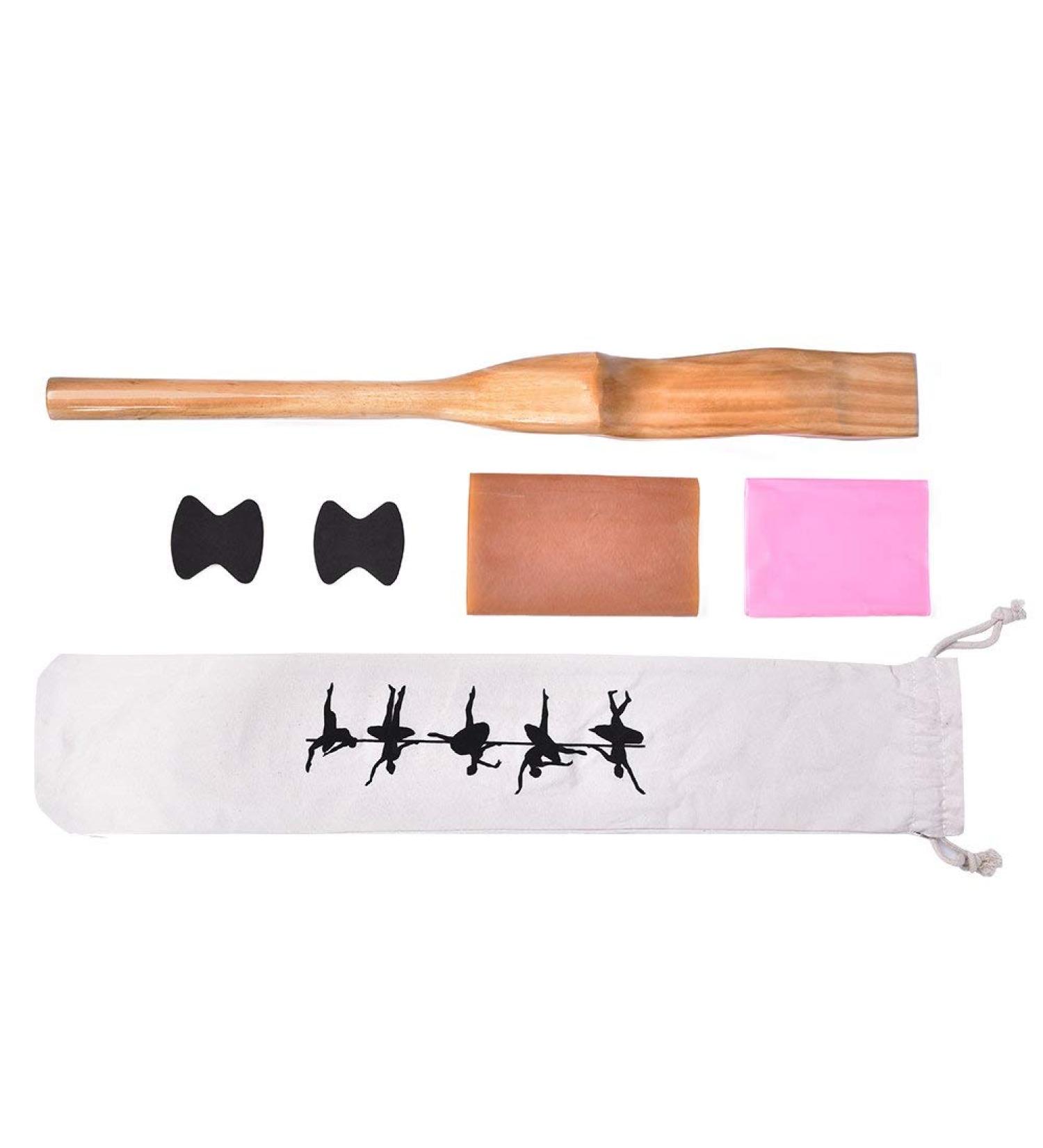 GOTOTOP Pine Wooden Ballet Foot Stretcher with Elastic Band - Ballet Dancers & Gymnasts Arch Enhancer - Buy Online on SooperMarket.com