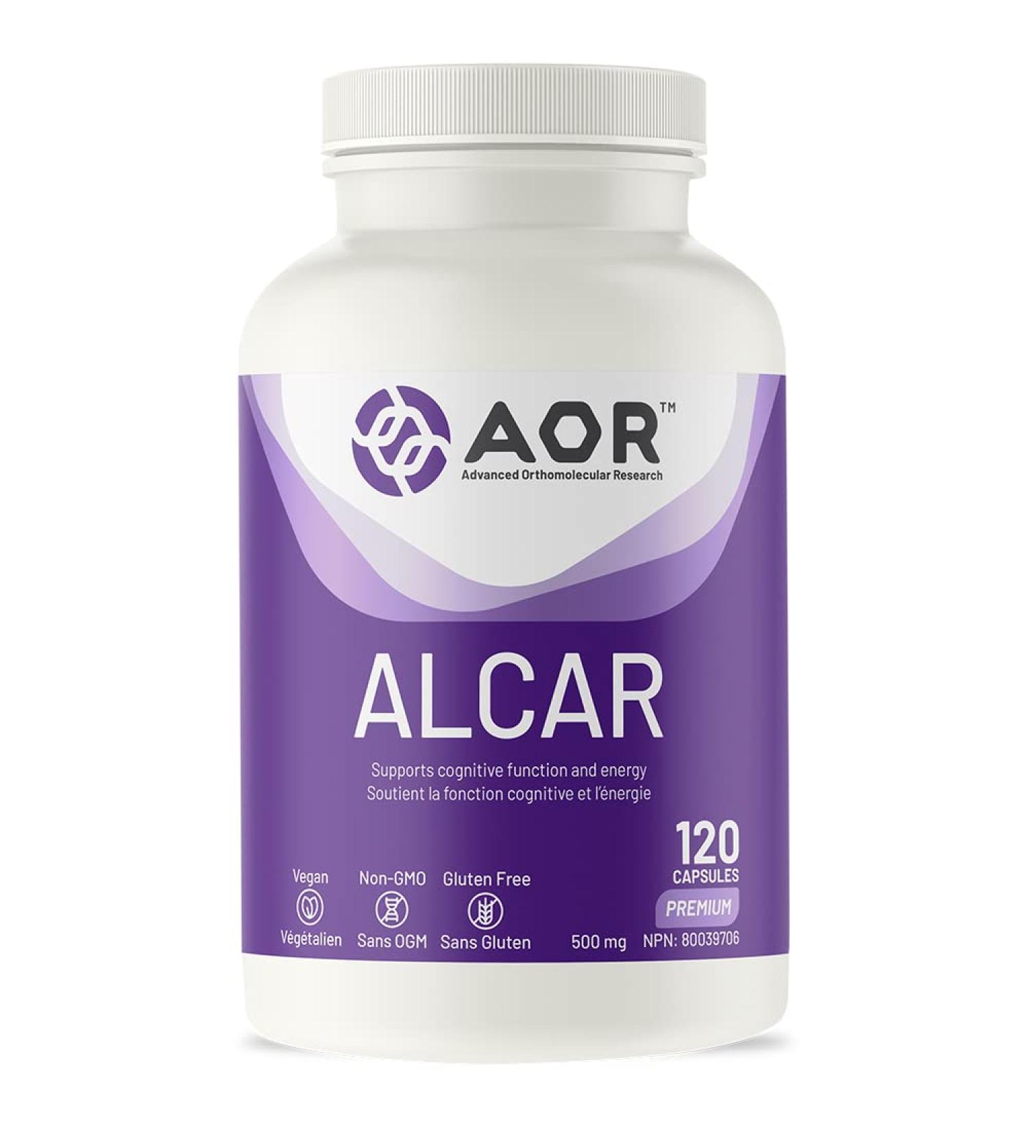 AOR - ALCAR 120 Capsules - Helps to Reduce Fatigue - Helps to Relieve Pain Associated with Diabetic Neuropathy - Helps Maintain Cognitive Function During Aging - Buy Online on SooperMarket.com