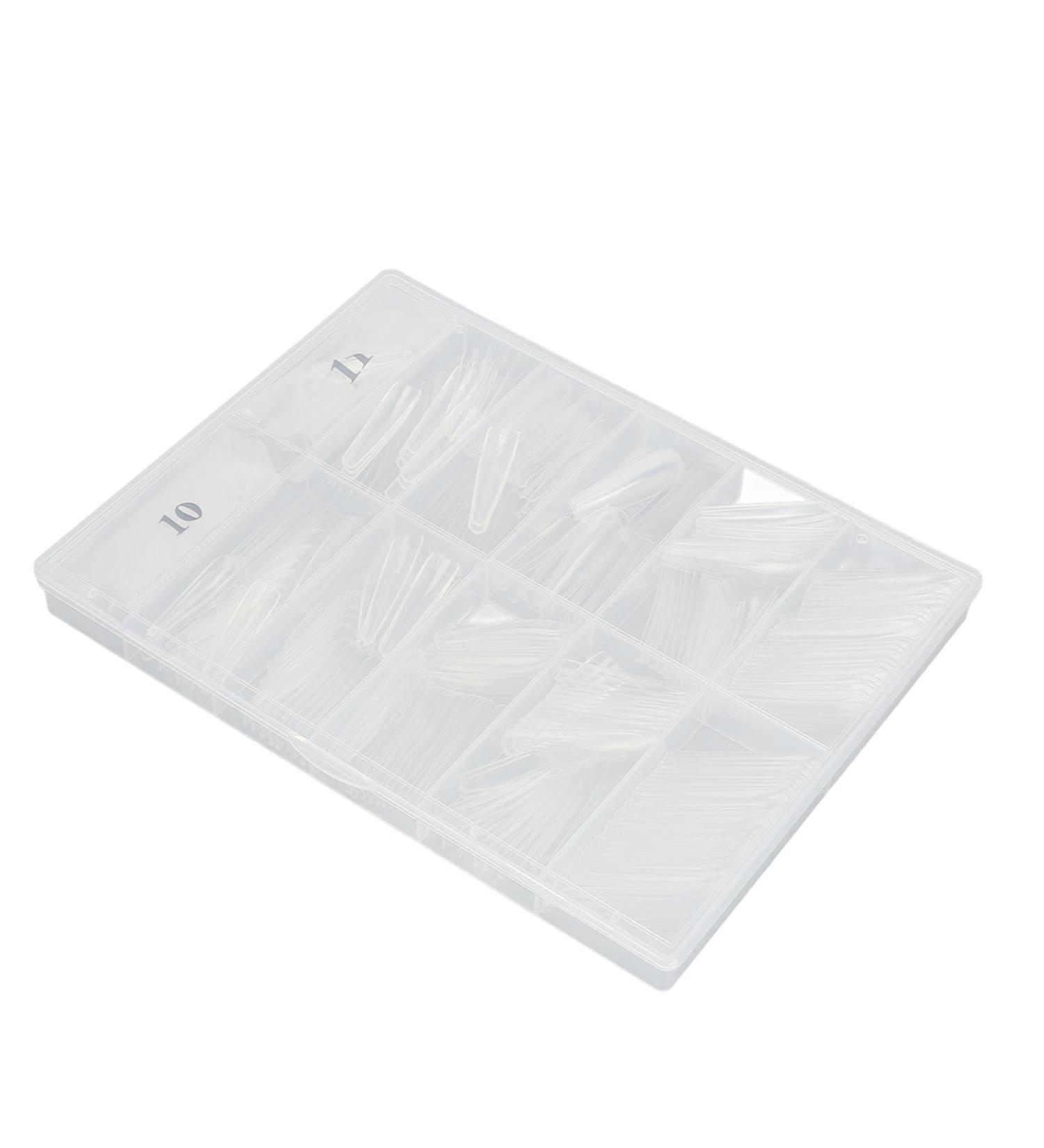 Nai Tips 360 Pieces Acrylic Nail Tips Full Cover Multiple Sizes Versatile Use for DIY Nail Art Manicure Shop (02#) - Buy Online on SooperMarket.com
