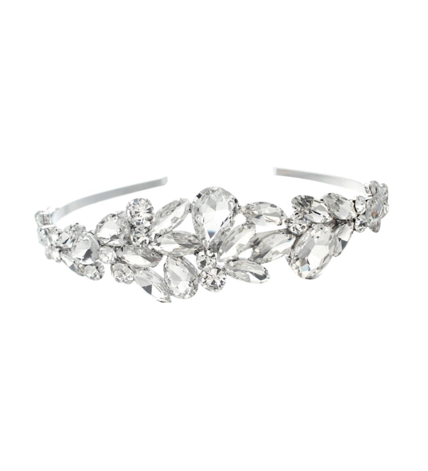 PLAFOPE Wedding Headband Bride Headpieces for Wedding Hair Accessory for Women Rhinestone Hair Accessories Hair Gems for Women Rhinestone Headband Women Hair Accessories Tiara White - Buy Online on SooperMarket.com
