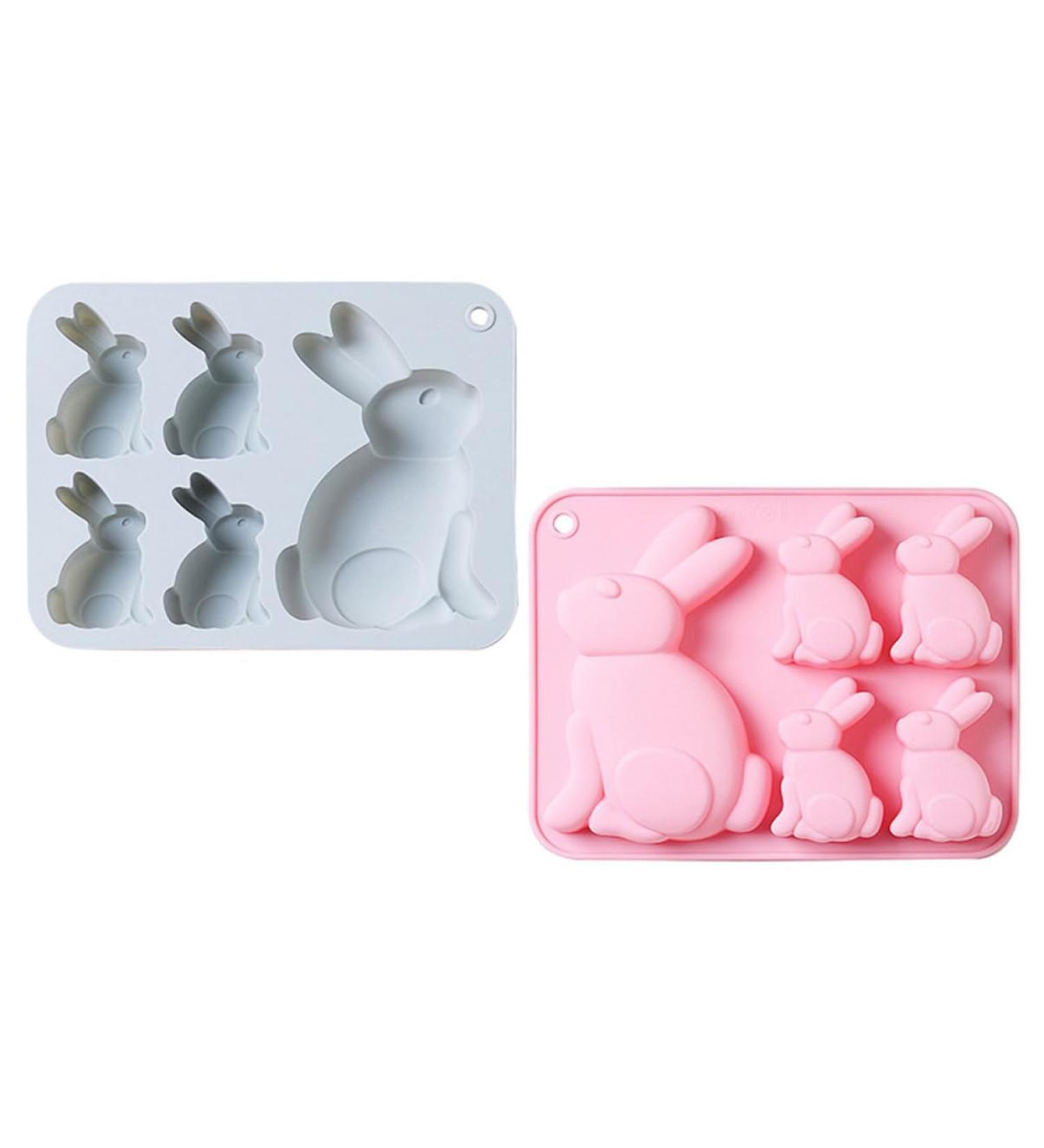 PRETYZOOM 2pcs Easter Cake Mold Easter Bunny Cake Mould Bunny Candy Mold Easter Chocolate Molds Silicone Bakery Easter Decor Easter Baking Molds 3D Silica Gel Bakeware Baking Supplies - Buy Online on SooperMarket.com