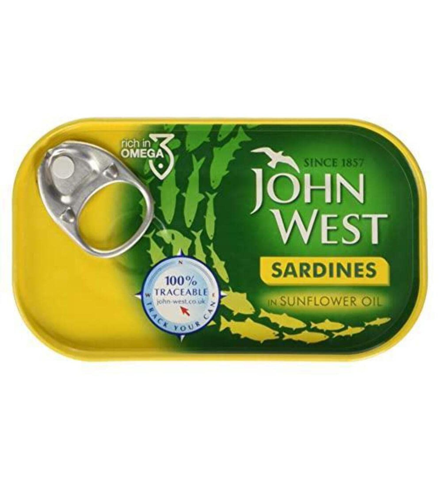 John West Sardines in Sunflower Oil 12 x 120g