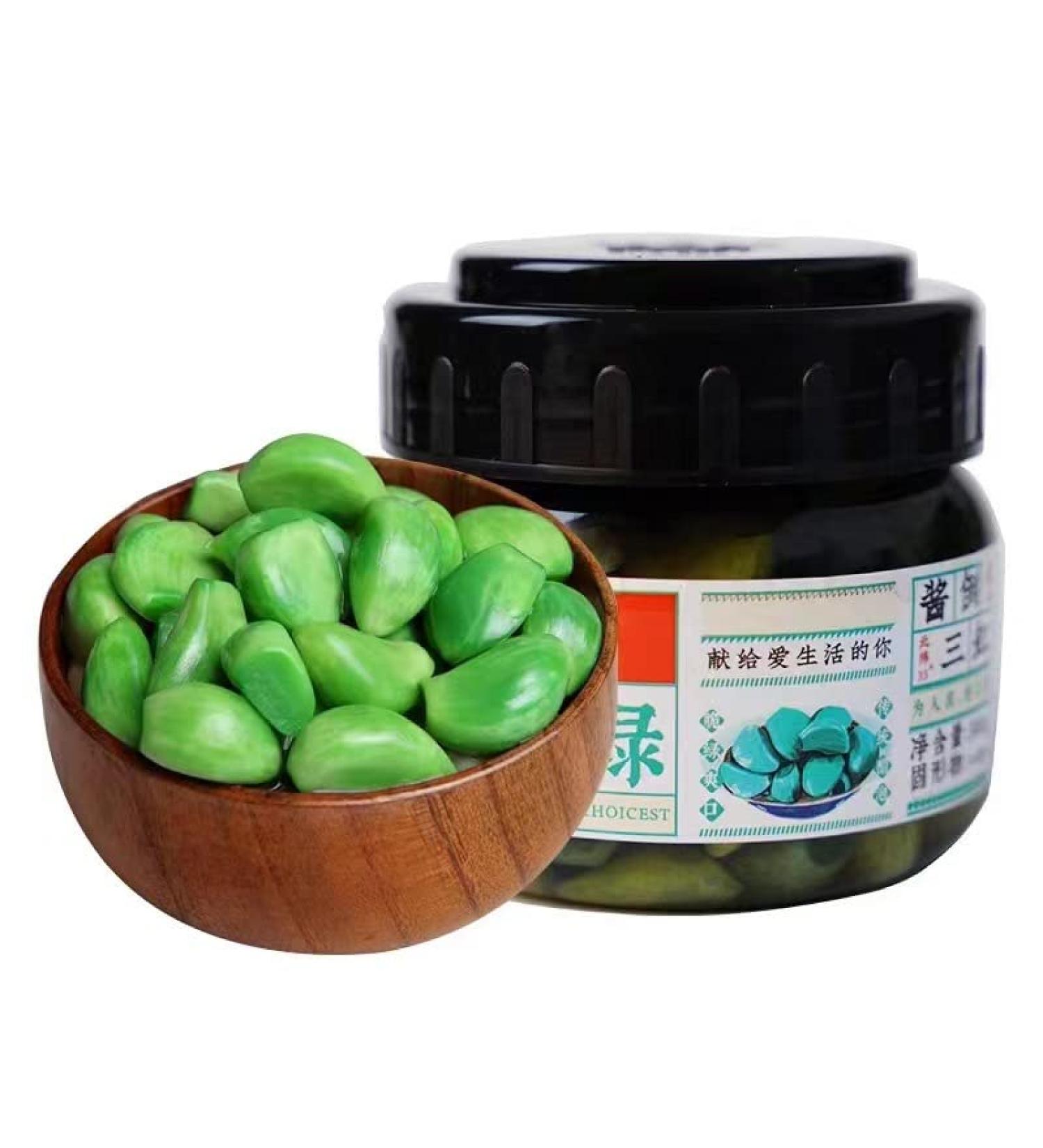 Feicui Green Garlic Laba Garlic 300G: Pickled with White Vinegar, Shandong Specialty - Buy Online on SooperMarket.com