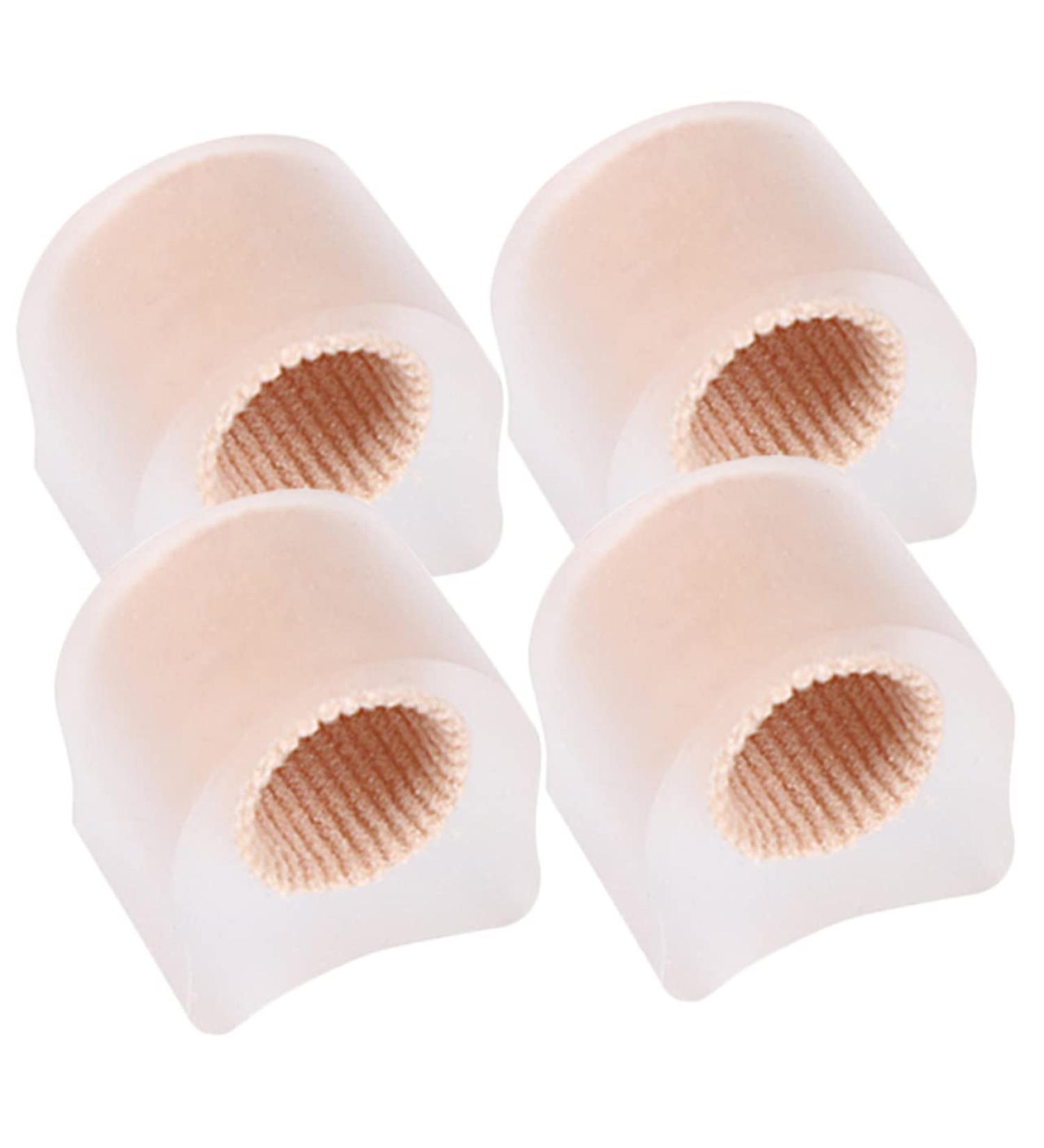 2 Pairs Silicone Toe Sleeves & Splint for Toe Separation & Valgus Correction - Reusable & Comfortable Toe Splitter Set 2.7x2.2cm - Buy Online on SooperMarket.com