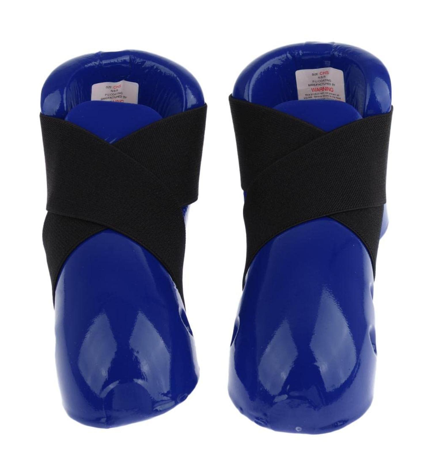 Kids Taekwondo Foot Guard Karate Sparring Gear - Blue - Buy Online on SooperMarket.com