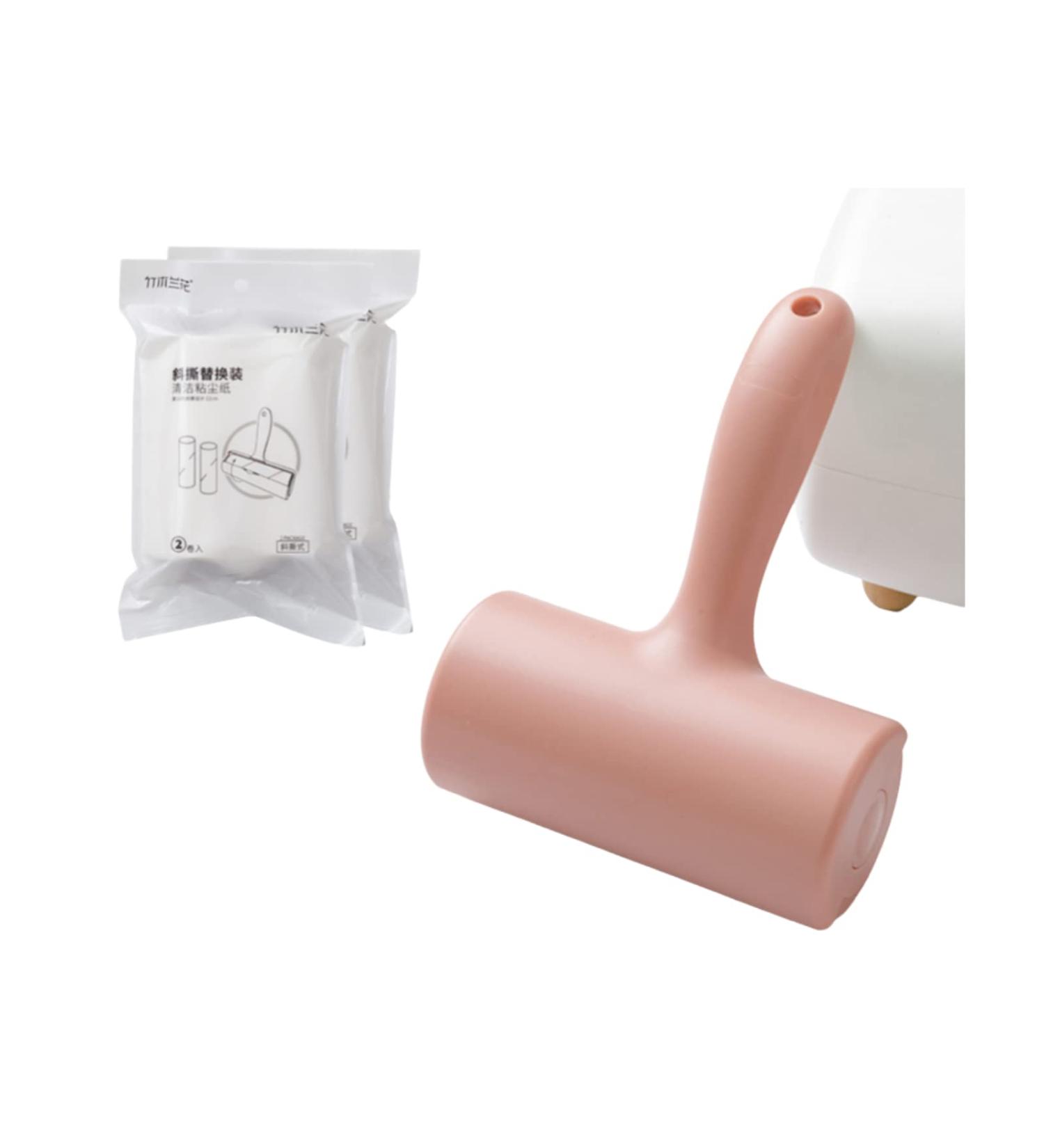 Pet Hair Extra Sticky Lint Roller - 300 Sheets with 5 Refills | Dehairing Tool for Furniture & Clothes | Pink Color - Buy Online on SooperMarket.com