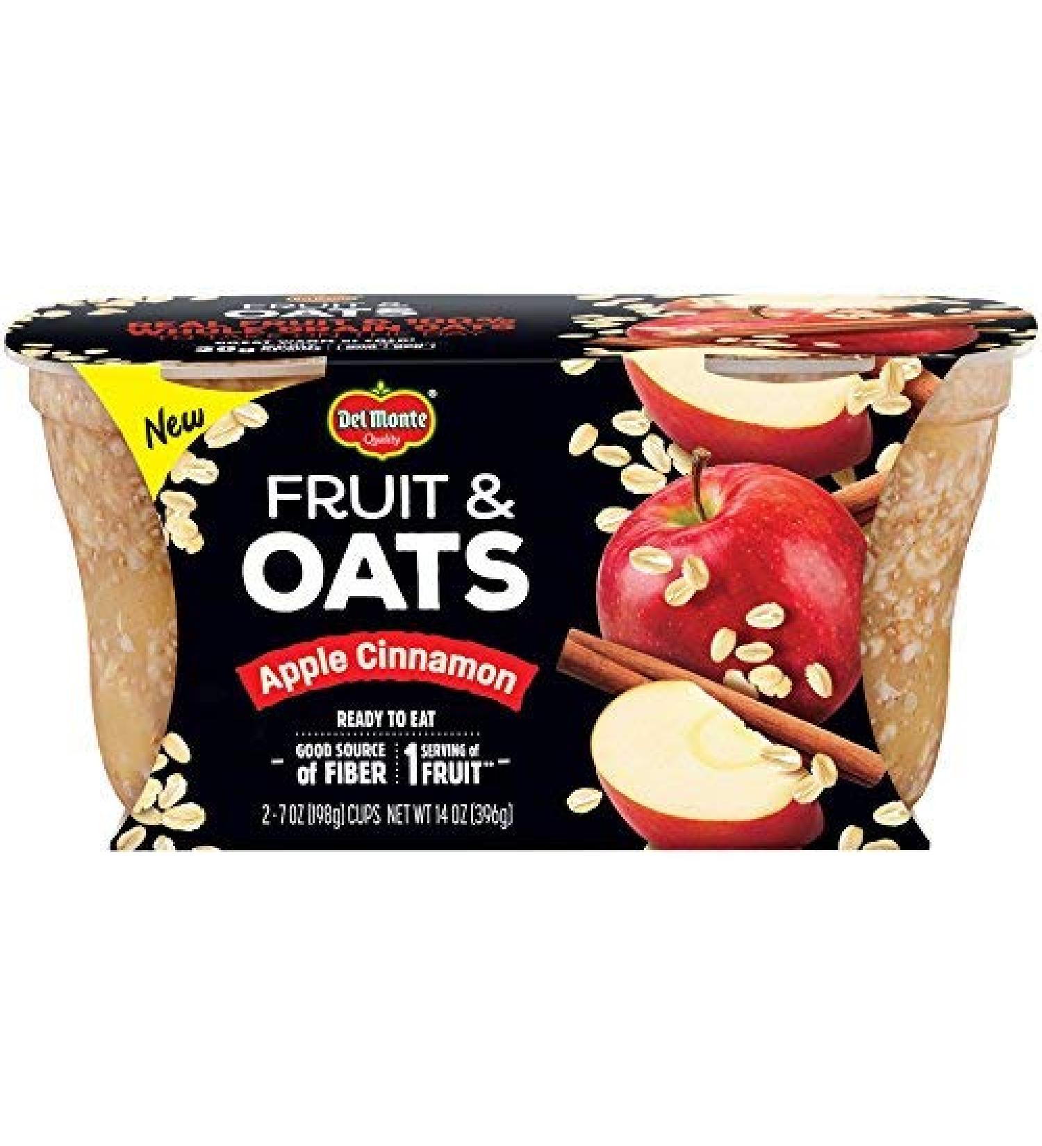 Del Monte Apple Cinnamon Fruit & Oats - 14oz (Pack of 6)