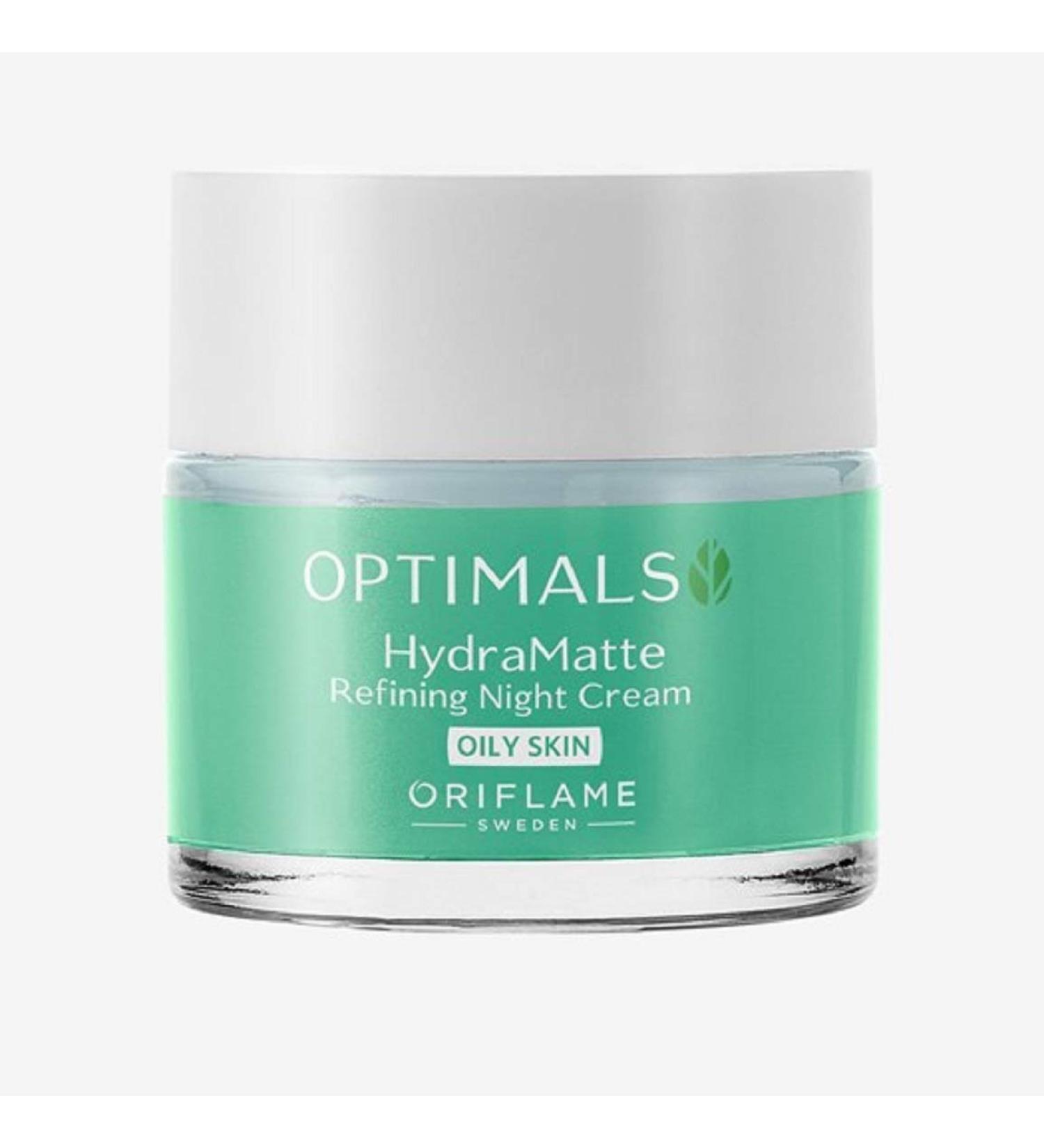 Oriflame Optimals Hydra Matte Refining Night Cream for Oily Skin - Hydration & Mattifying Formula - Buy Internationally Now - Buy Online on SooperMarket.com