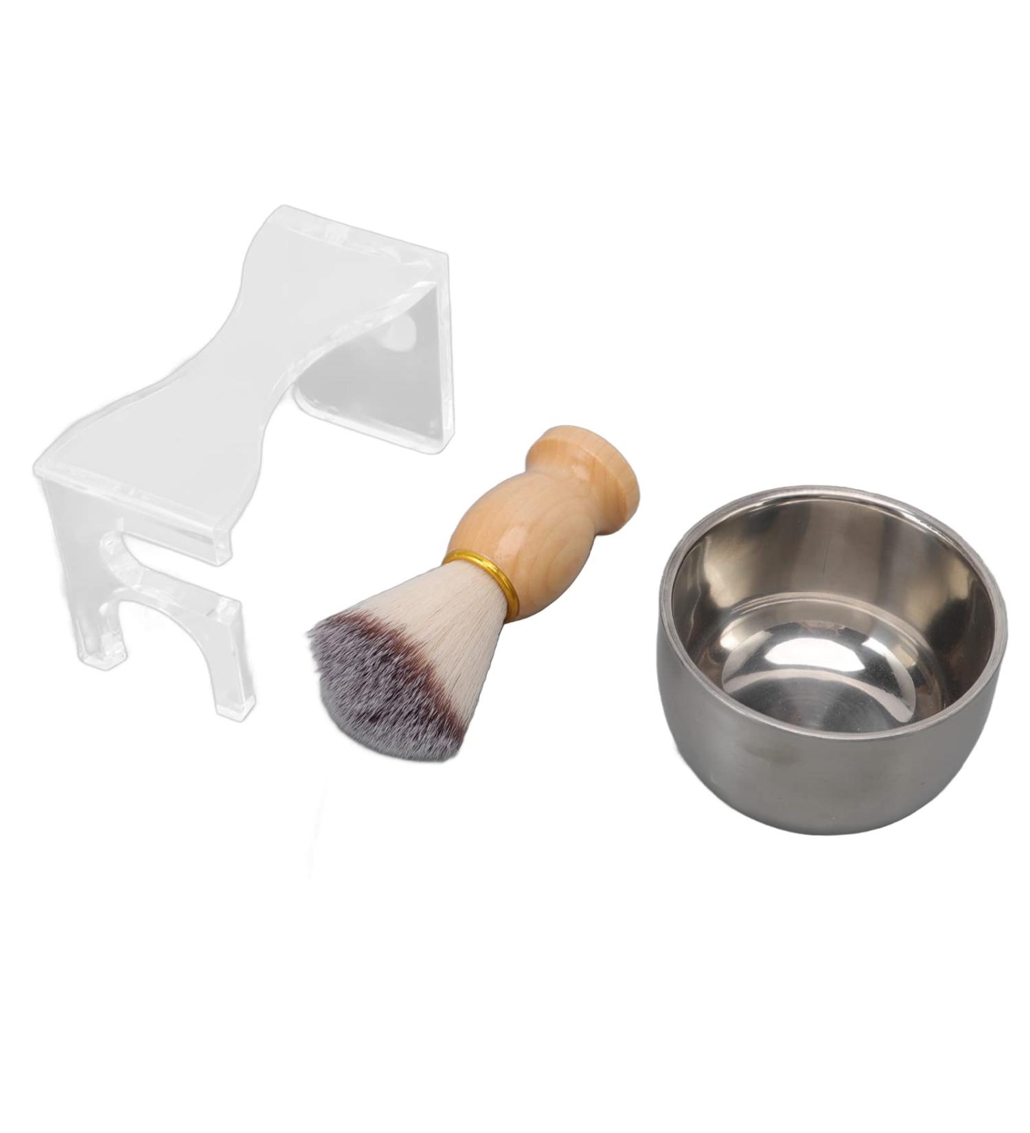 Uadme Shaving Brush Kit Set - 3-Piece Men's Shaving Brush & Bubble Bowl for Perfect Shave | International Shipping Available - Buy Online on SooperMarket.com