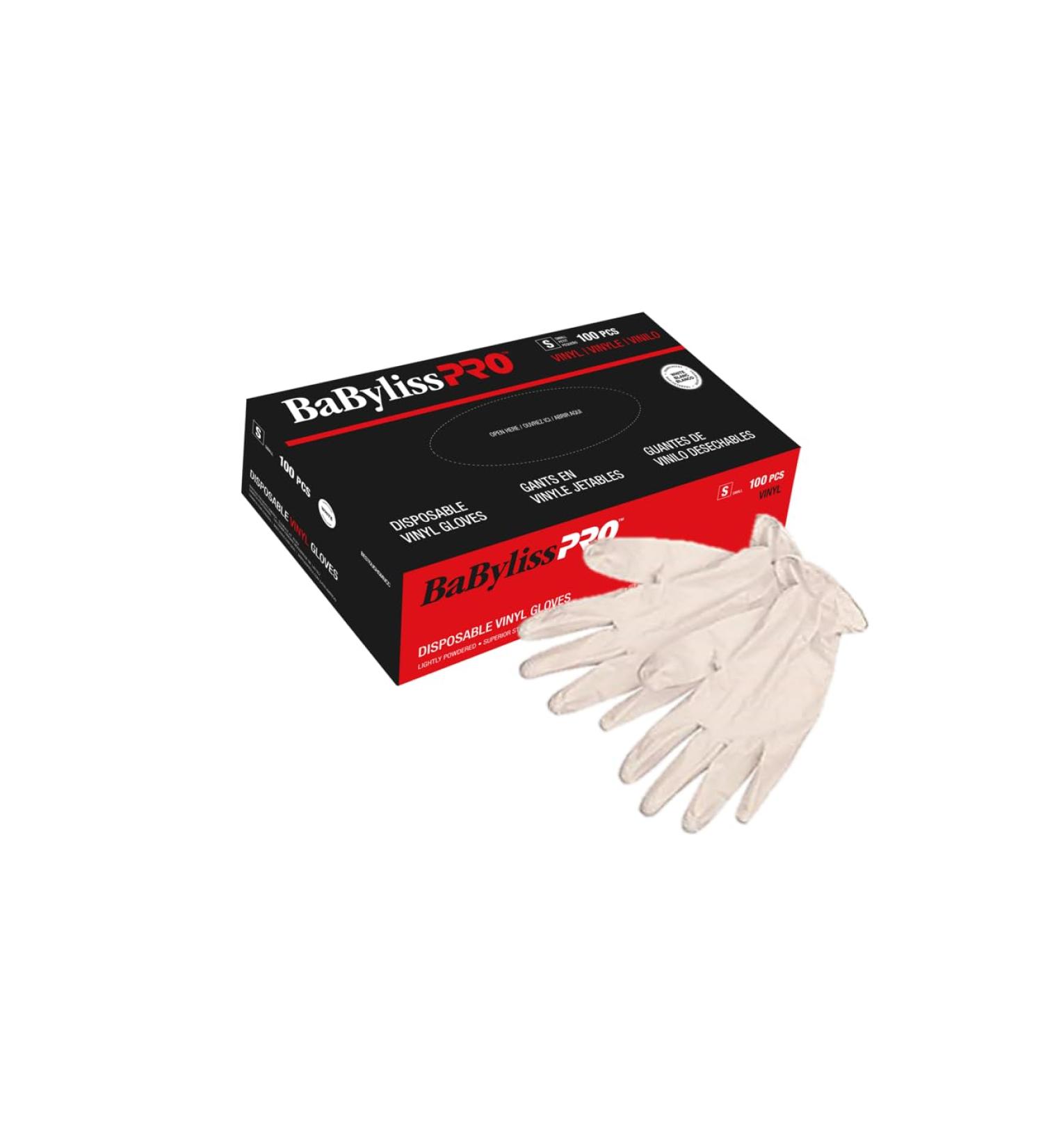 BaBylissPRO Disposable Vinyl Gloves Large 100 Count Small - Buy Online on SooperMarket.com