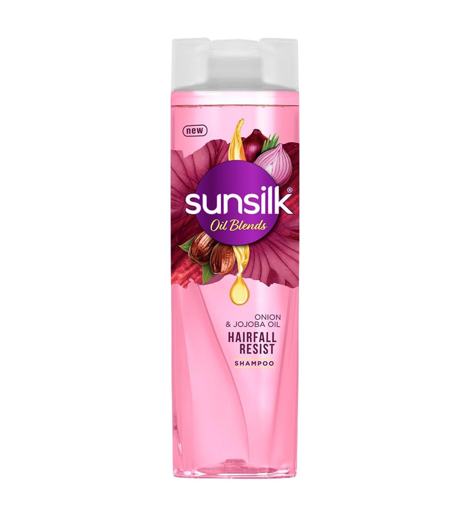 Sunsilk Onion & Jojoba Oil Hair Fall Shampoo - Strengthen & Lengthen Hair - 370ml - Buy Online Worldwide - Buy Online on SooperMarket.com
